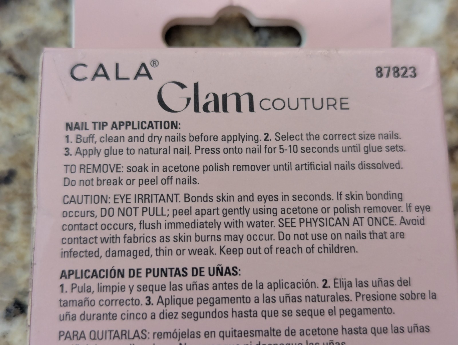 Cala Glam Couture Valentine Heart Nails Pink 24 count Medium