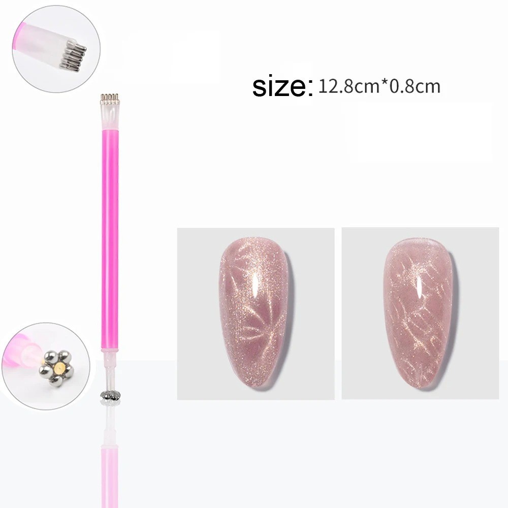 Magnetic Cat Eye Nail Pen 3-in-1 Gel Polish Magnet Stick 130mm Strong