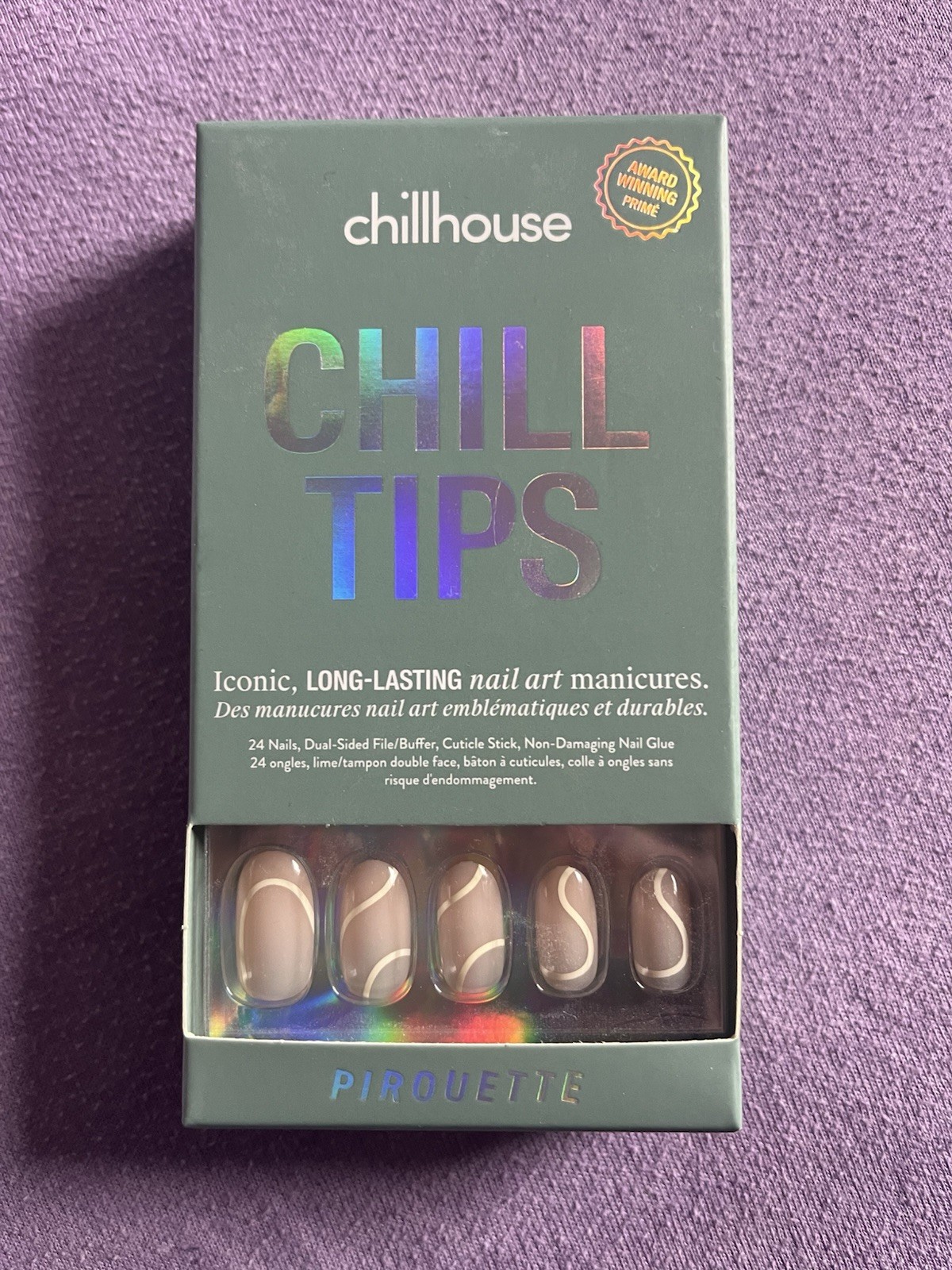 Chillhouse Chill Tips Press-On Nail Kit Set Of 2 – Short Oval