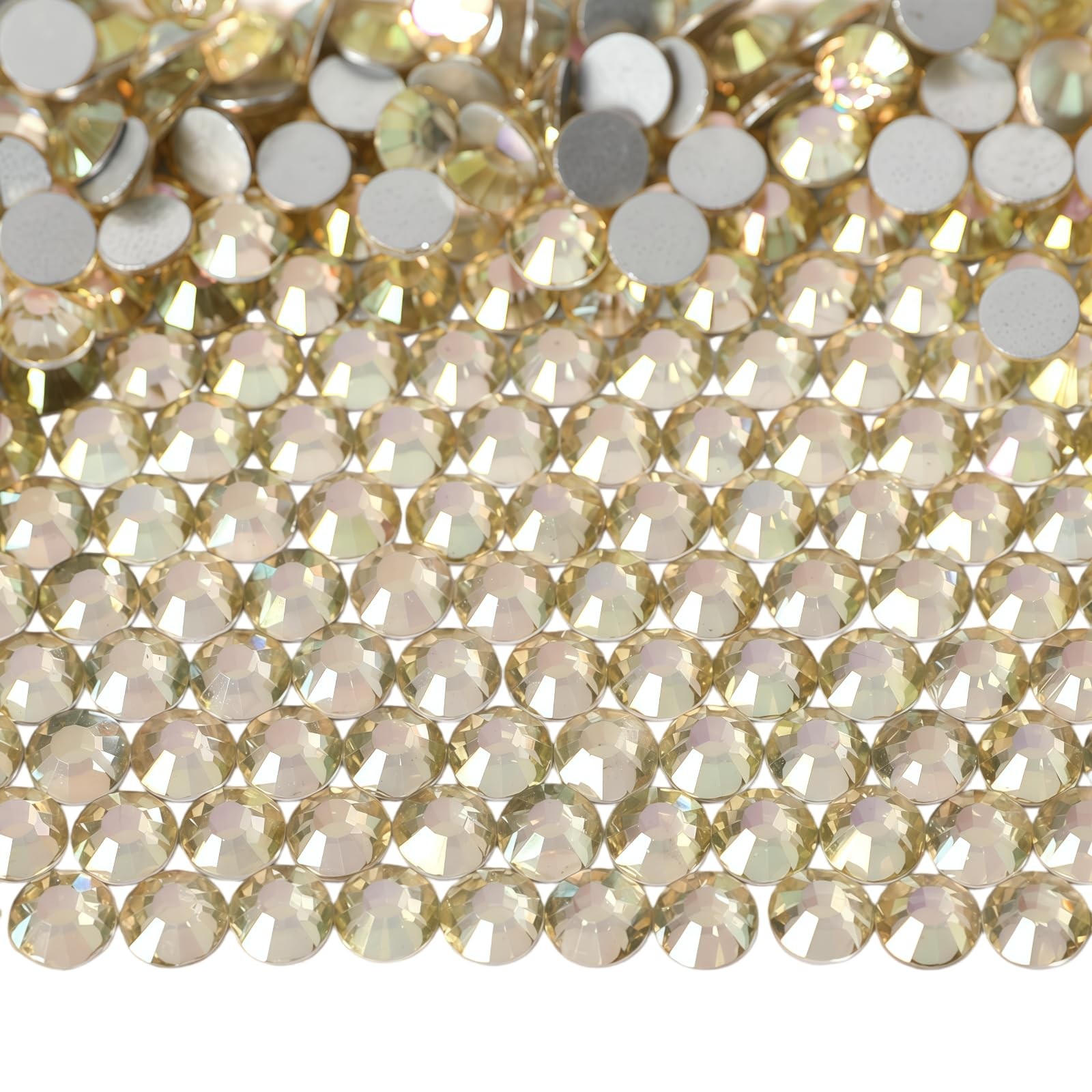 Diamonland Flatback Glass Crystal Rhinestones Rounds Gems for Bedazzling Nail…