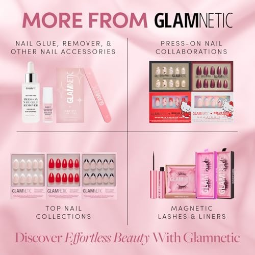 Glamnetic Super Strong Brush On Nail Glue | Mess Free, Long-Lasting, Vegan