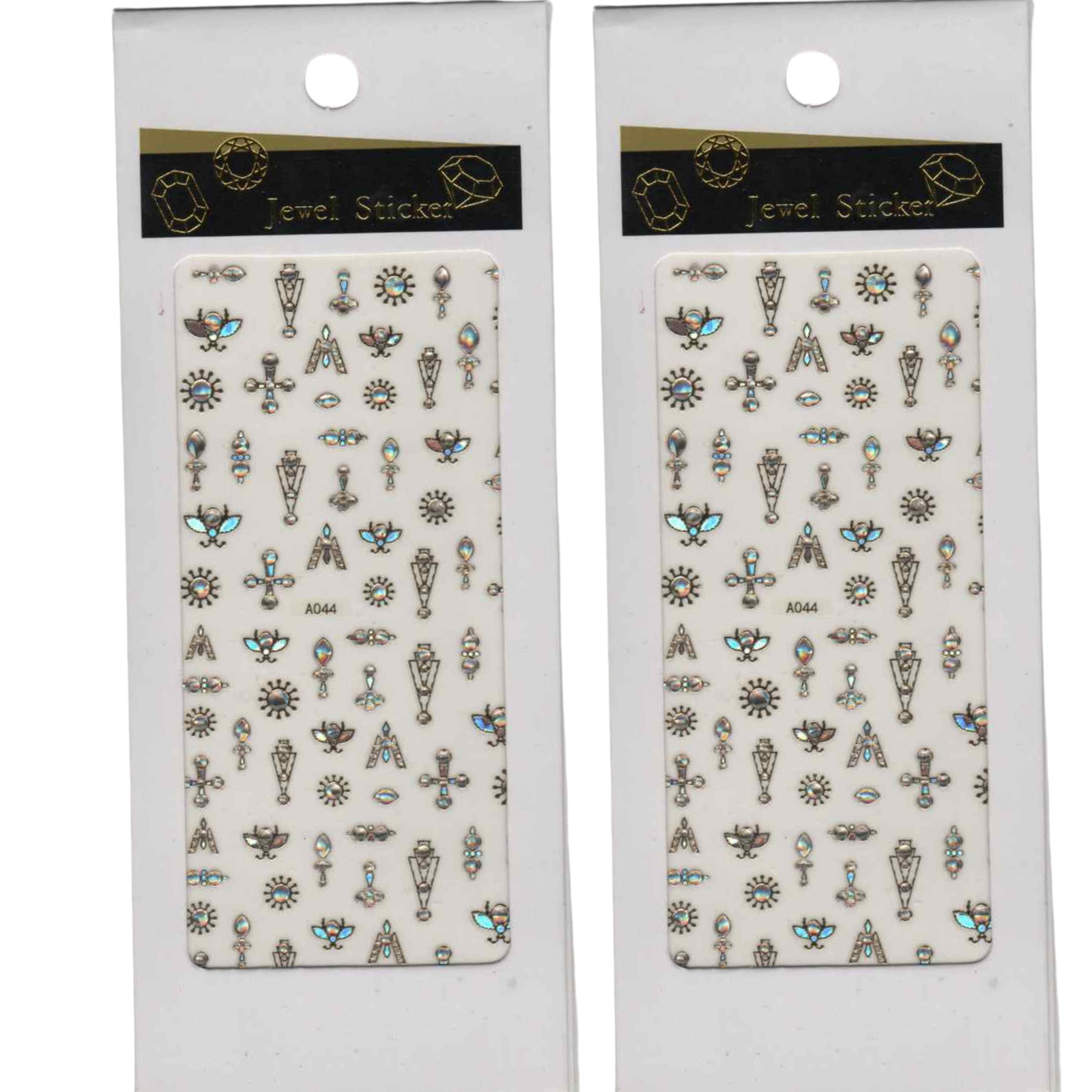 Jewel Nail Stickers – Holographic Metallic Nail Art Decals