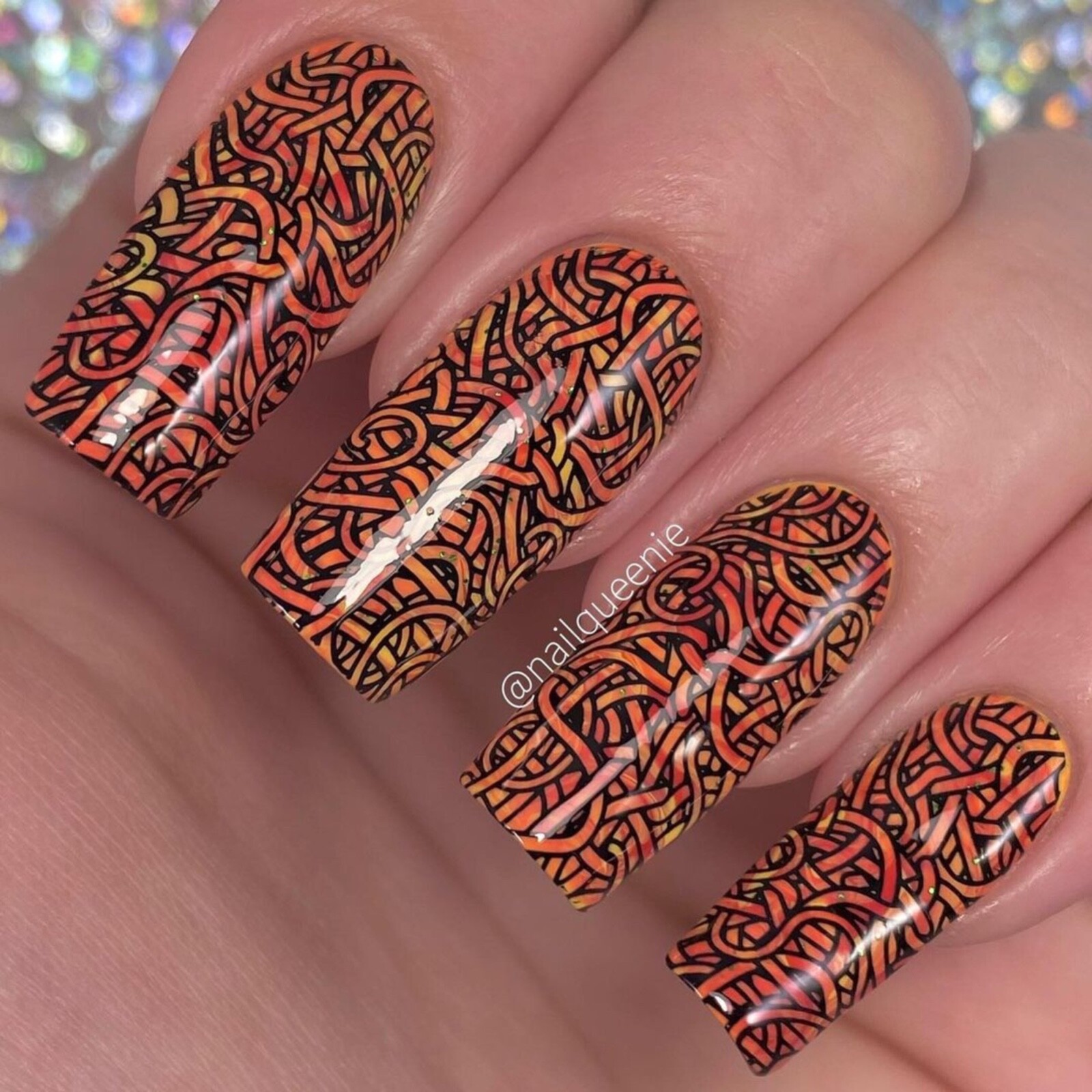 B073 Ciao Italia Stamping Plate For Stamped Nail Art Design