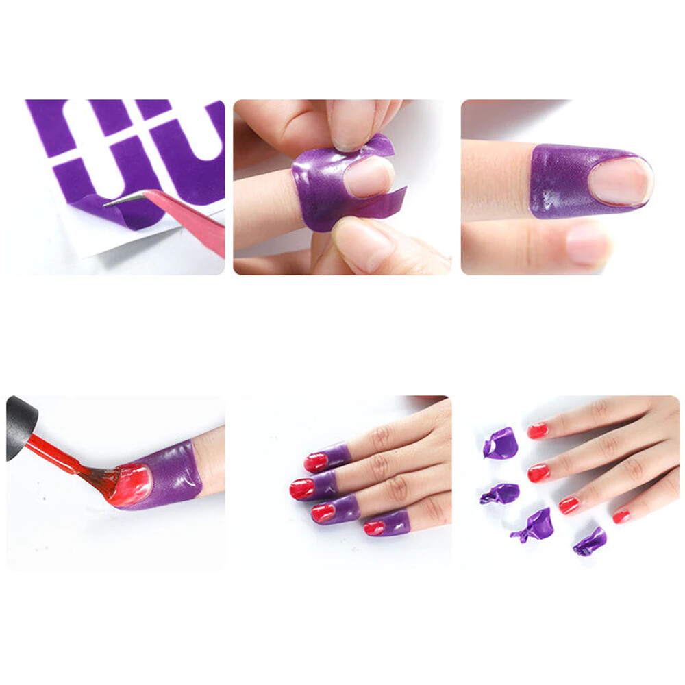 10 Pcs U shape Spill-proof Nail Polish Varnish Protector UK SELLER