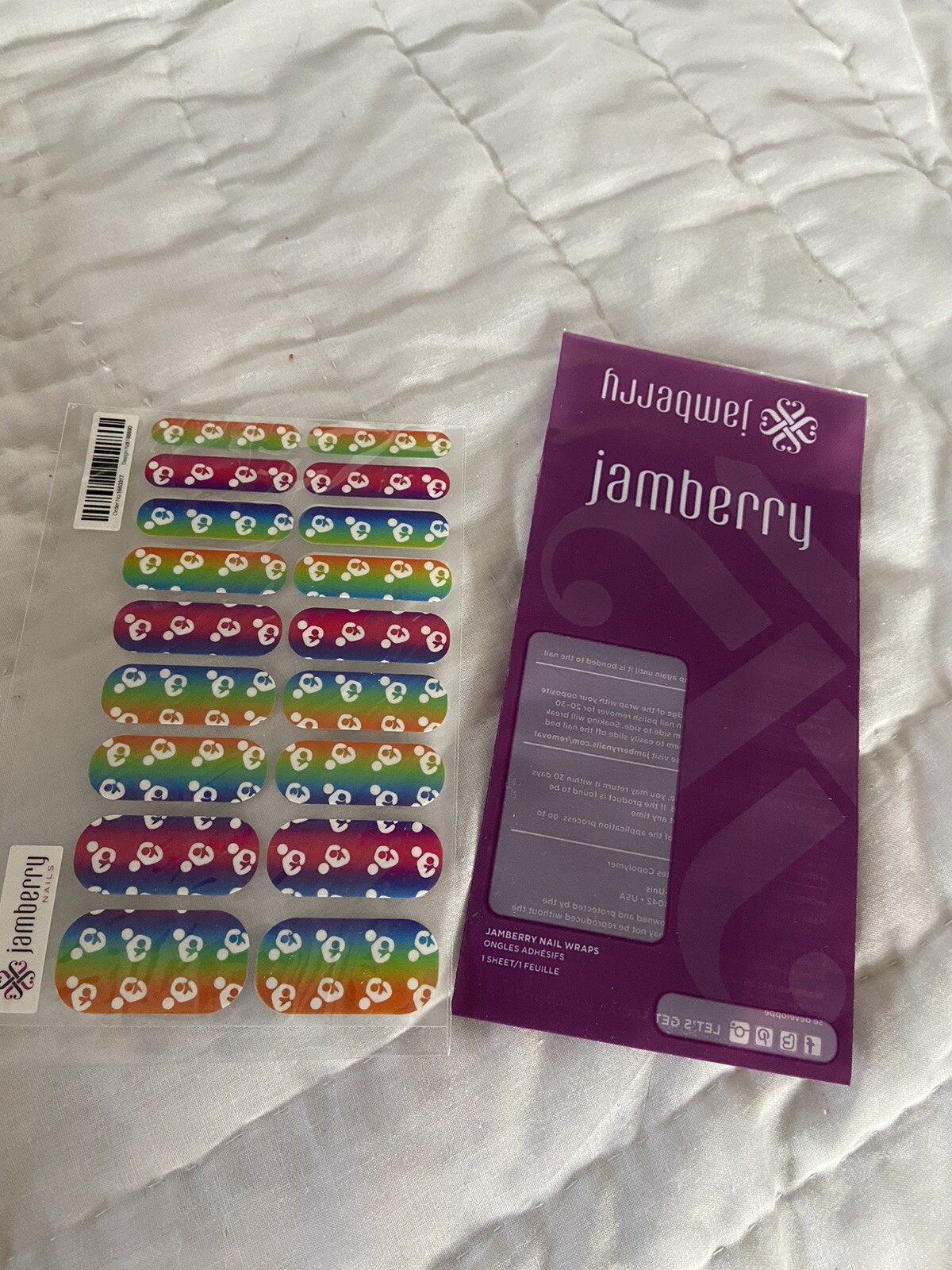 Jamberry Rainbow Breastfeeding symbols full sheets Nail Wraps custom printed