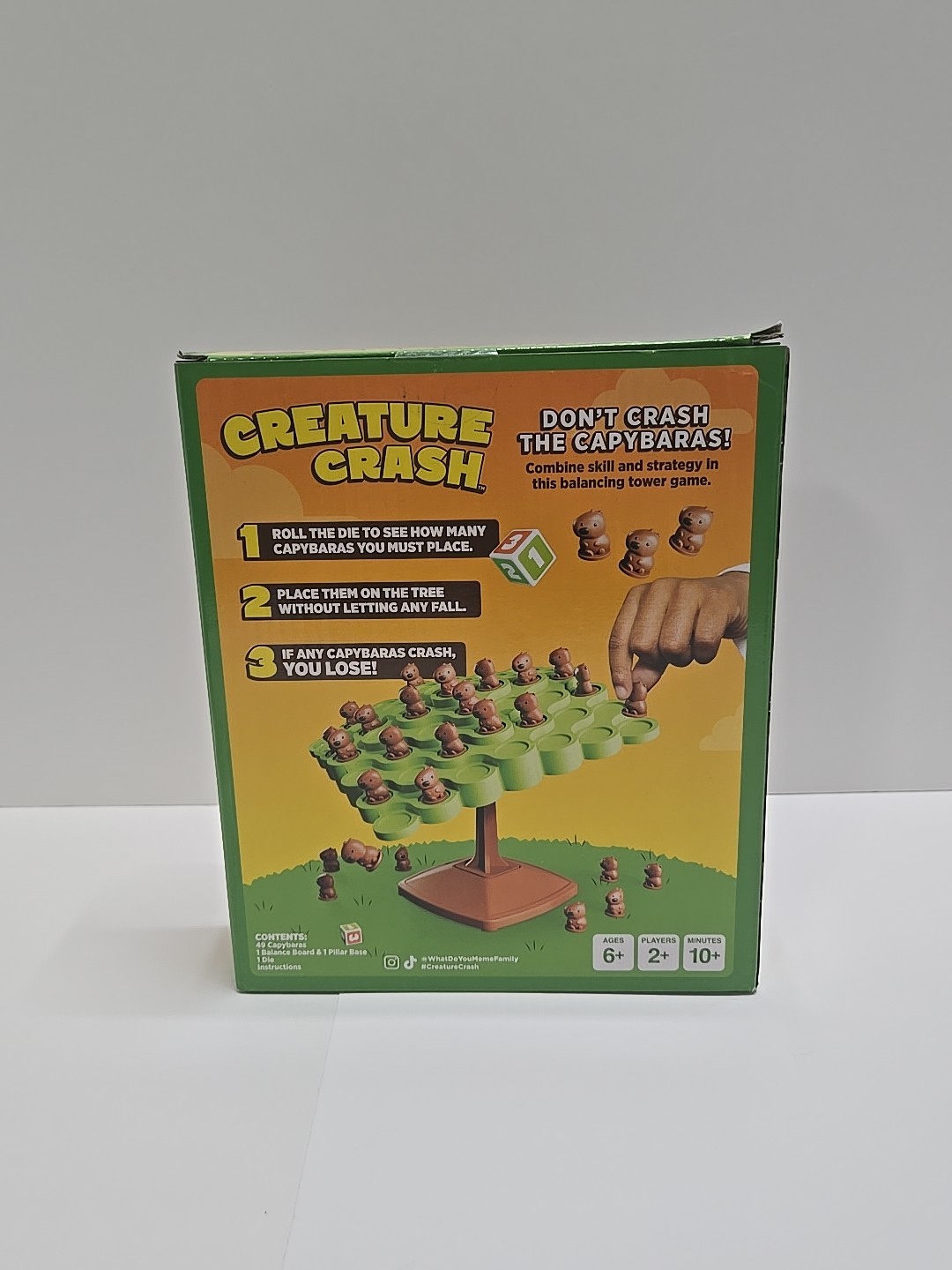 Creature Crash by Relatable The Capybara Balancing Game NEW SEALED