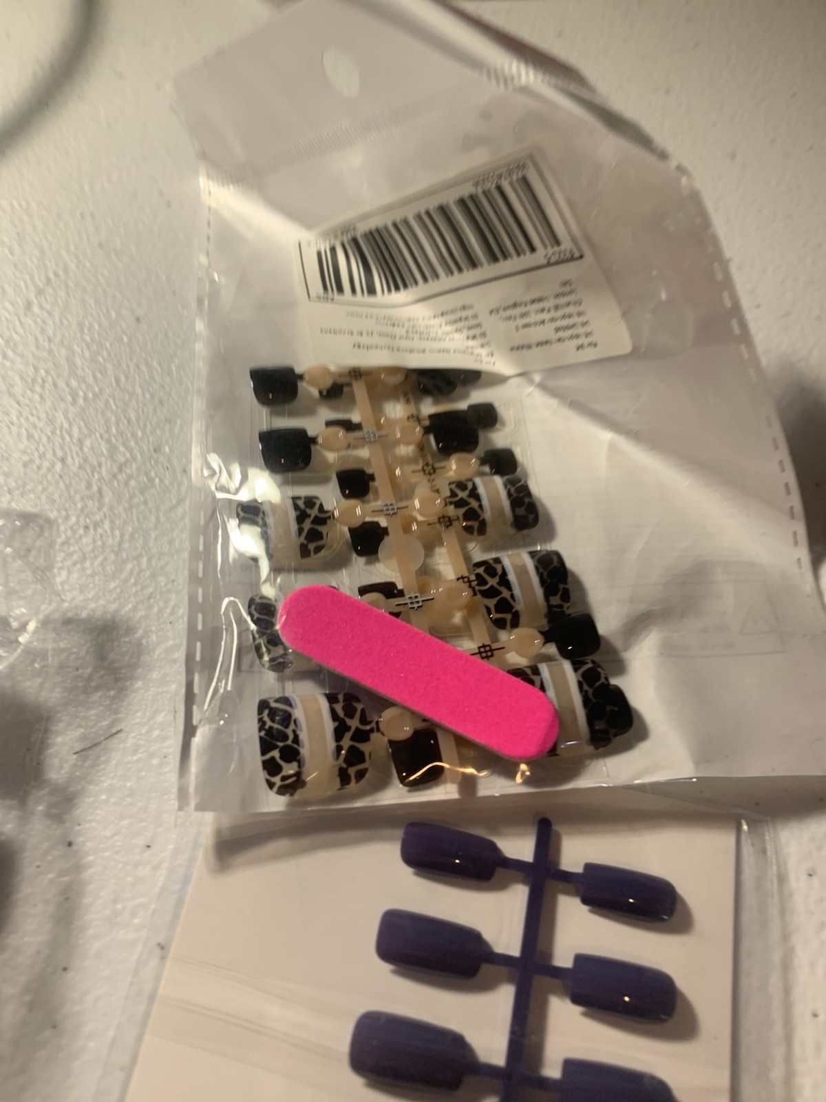 Nails Bulk- Lot of 6 Mixed Shape and Styles & one 5 pack of nail files