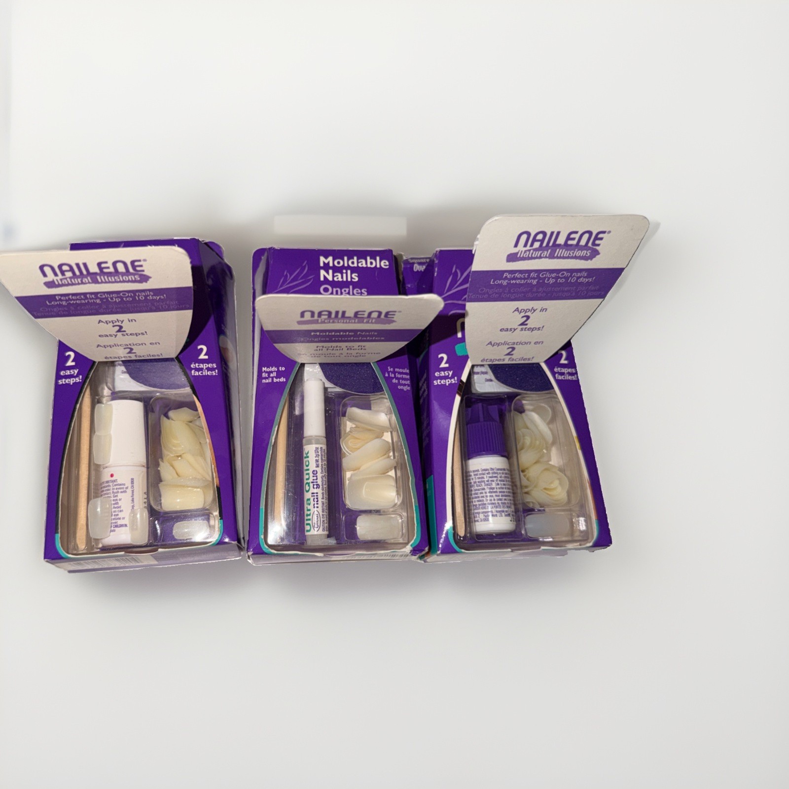 NAILENE Natural illusion Everyday Nails Studio Kit NEW