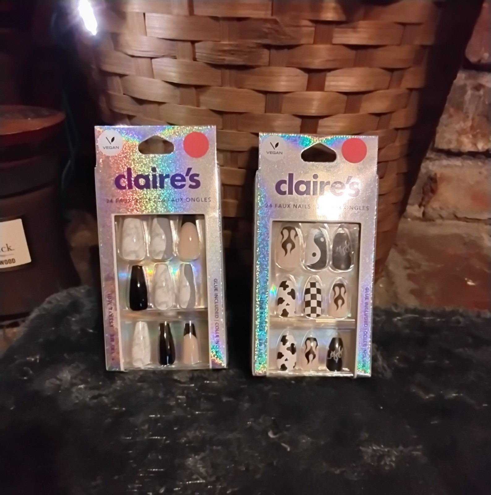 Claires Press On Nails 90s Style Gothic 2 Sets NWT