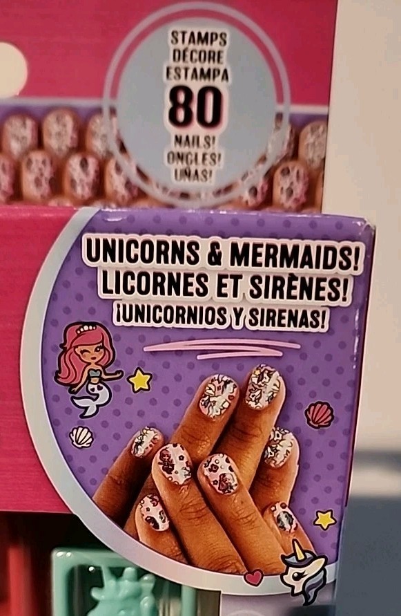 Cool Maker, GO GLAM Nail Kit Refill with Unicorn & Mermaid Designs, Style 80 NEW