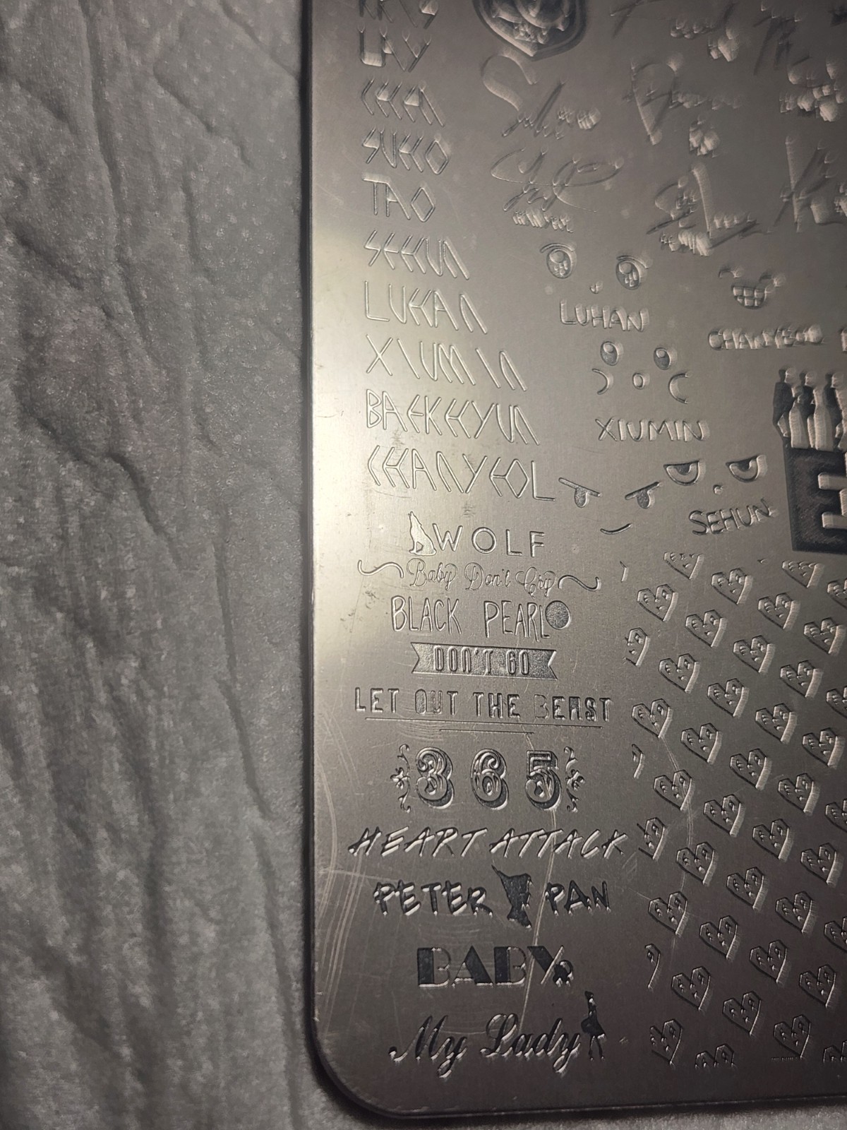 Nail Stamping Plate -K-Pop EXO UX-9061 – New