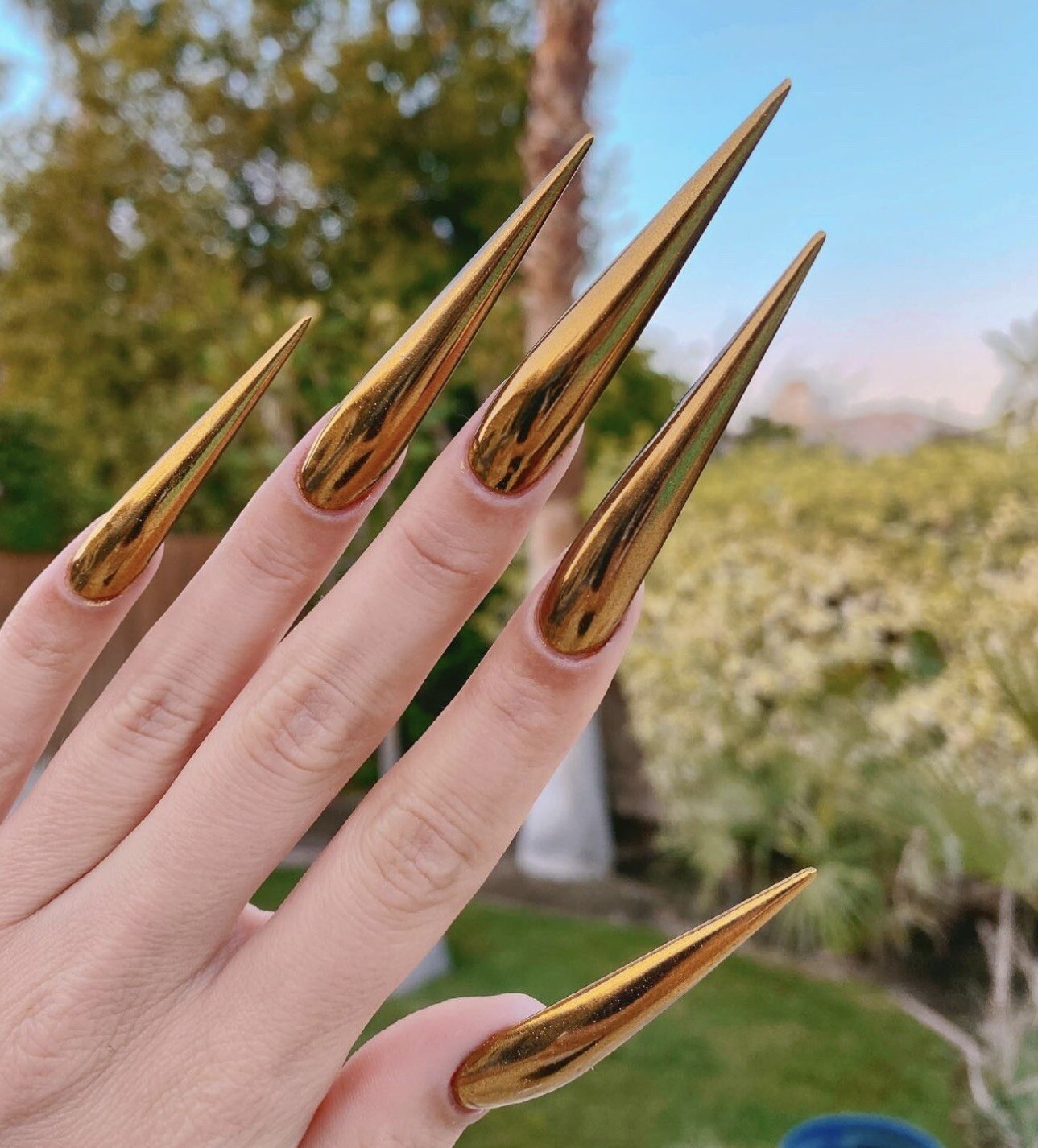 MIRROR Effect BRONZE CHROME NAIL POWDER PIGMENT DUST Golden Copper Nail Art Kit