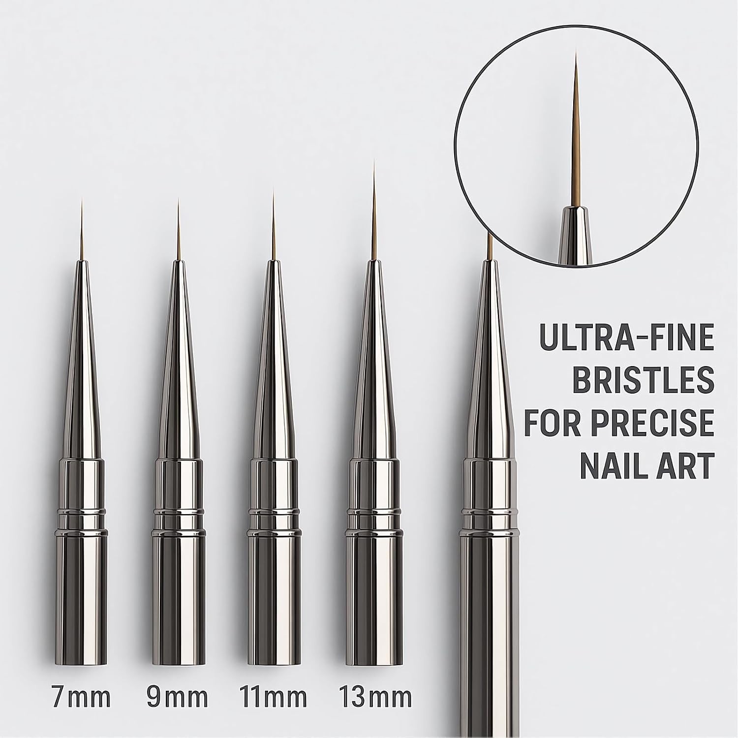 Nail Art Liner Brushes Set – 5PCS Long Thin Nail Brushes for Gel Nail Polish,…