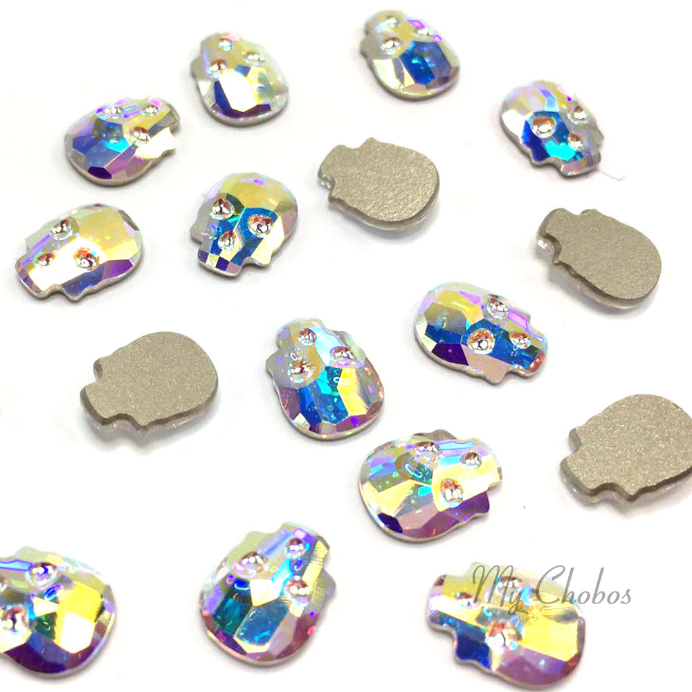 Swarovski Flatbacks No-Hotfix Rhinestones CRYSTAL AB (001 AB) “Pick Your Shape”