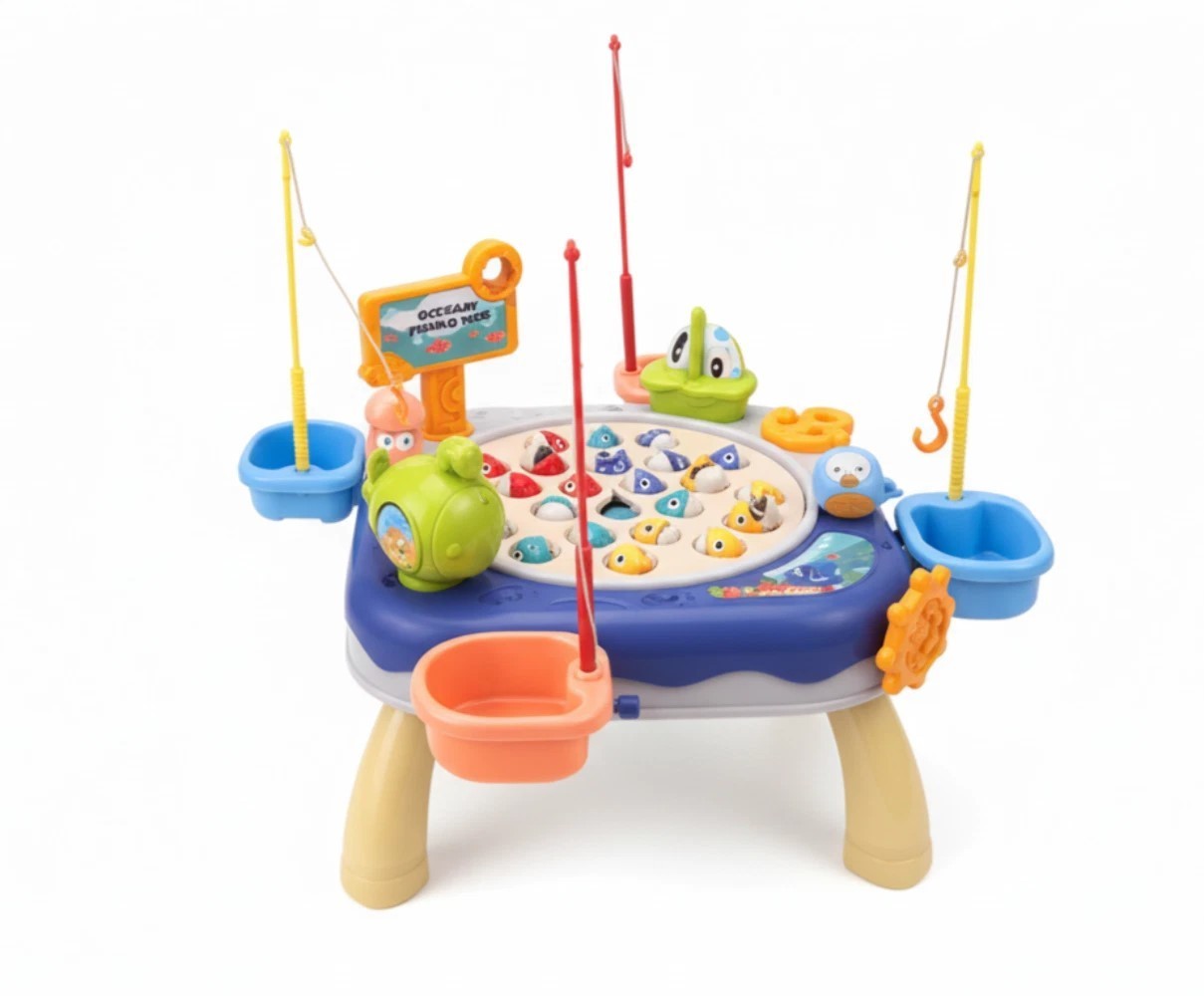Magnetic Fishing Game for Kids Toddlers Ages 1-3 3-5 5-7, Fish Toy Board