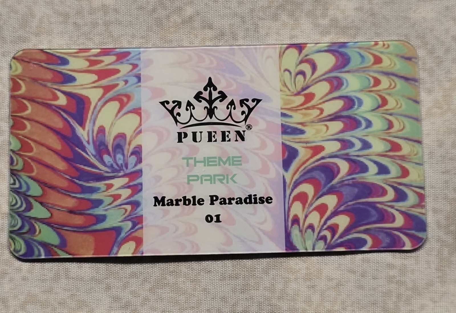 Nail Art Stamp Plate Pueen Marble Paradise 01 Swirl Kaleidoscope