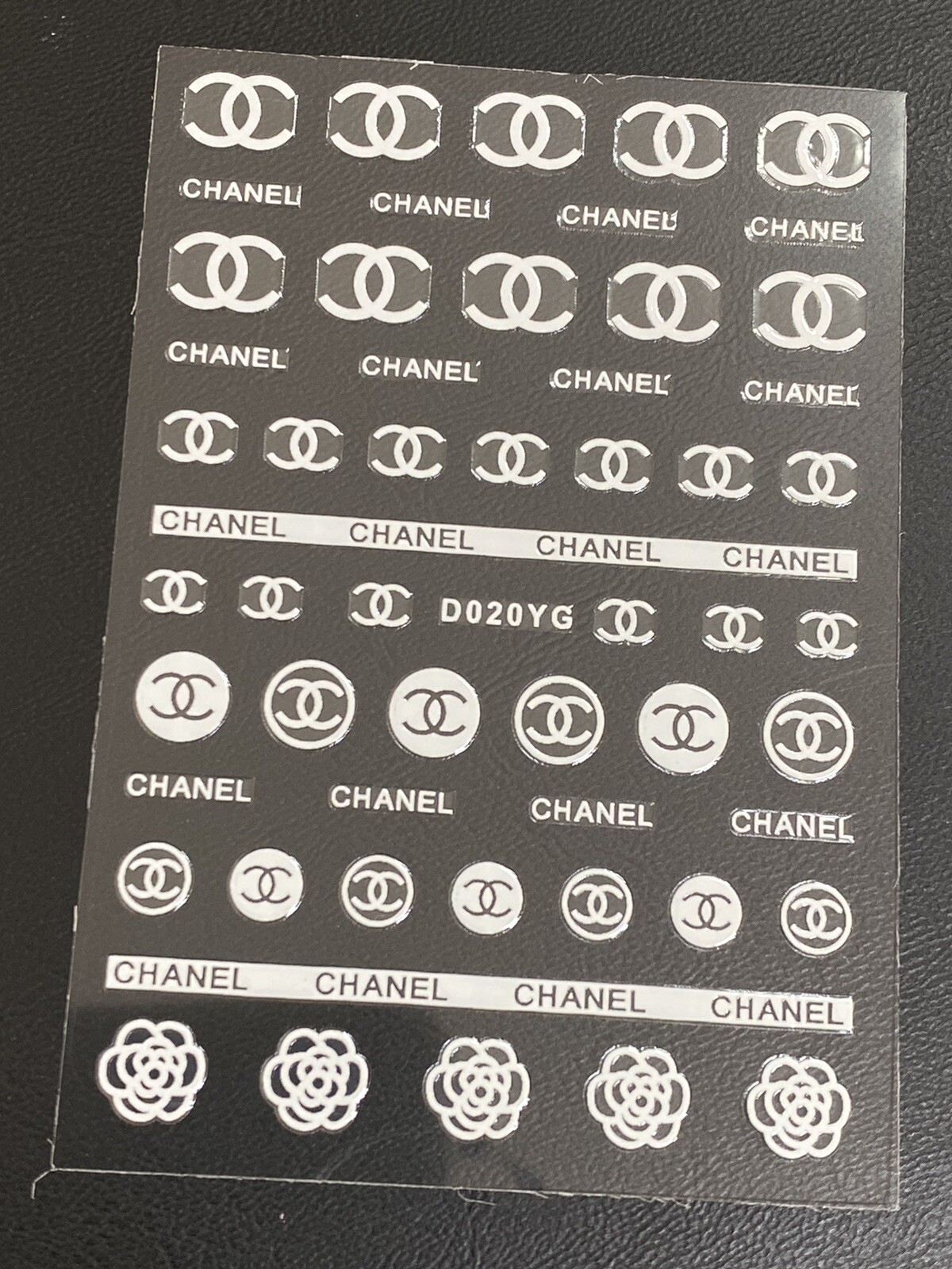 10pcs/set White Glow in The Dark Nail Decal – Stickers for Nail Art