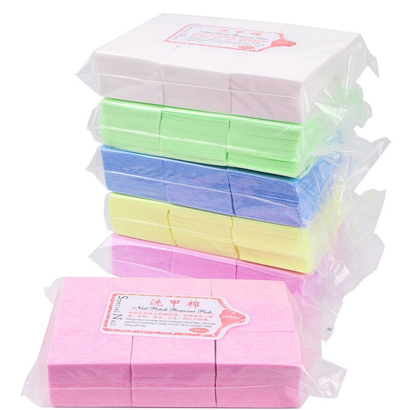 1000 Pcs Acrylic UV Gel Tips Cotton Nail Polish Remover Cleaner Wipes Lint F-y-