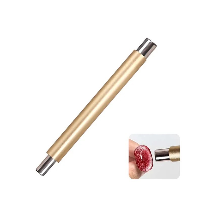 Round Steel Magnetic Stick Double Head Cat Eye Magnet Pen Nail Tool