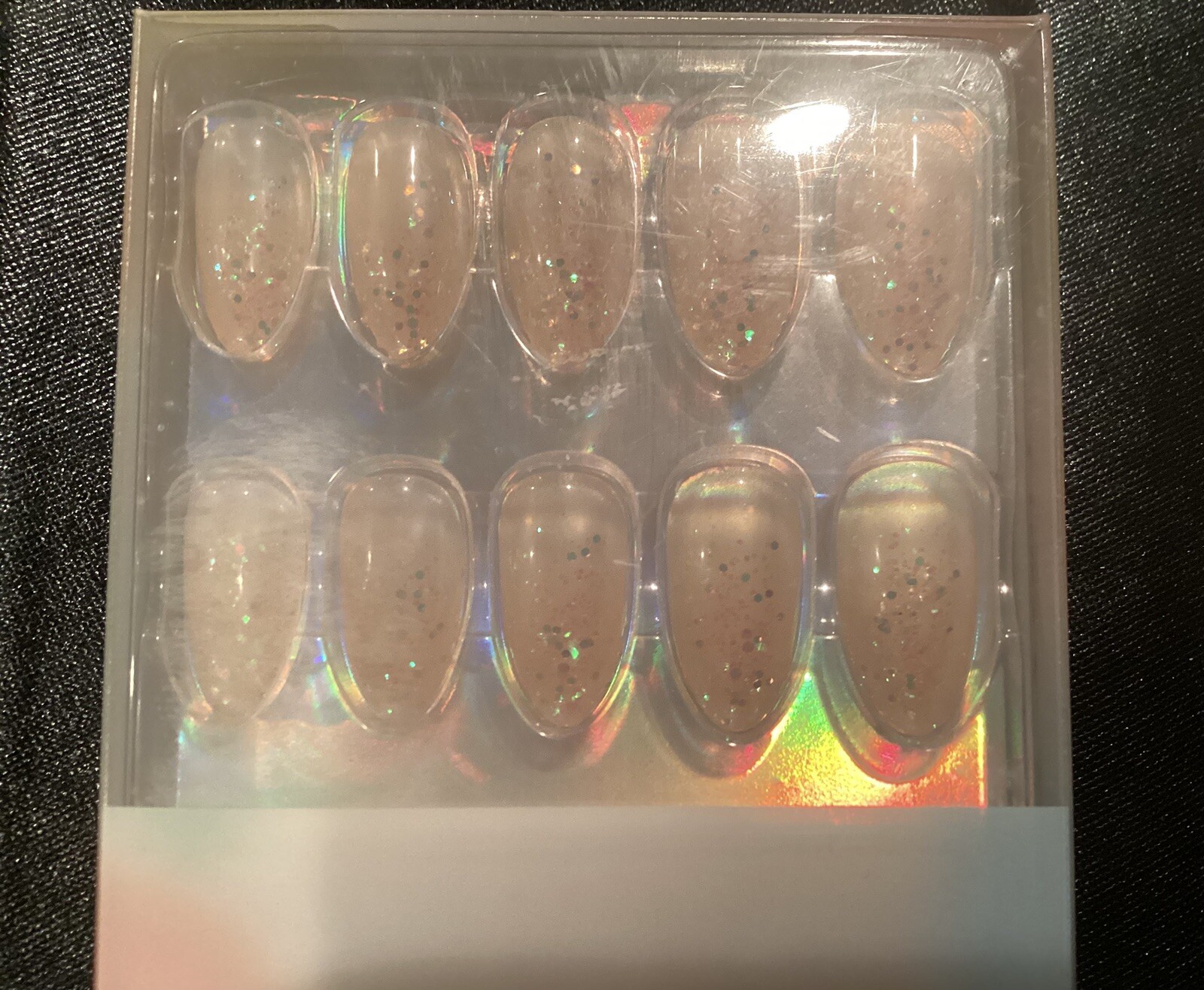 Poly Chrome & Air Press On Nails, Glistening Glitter~Includes Free Gifts❣️