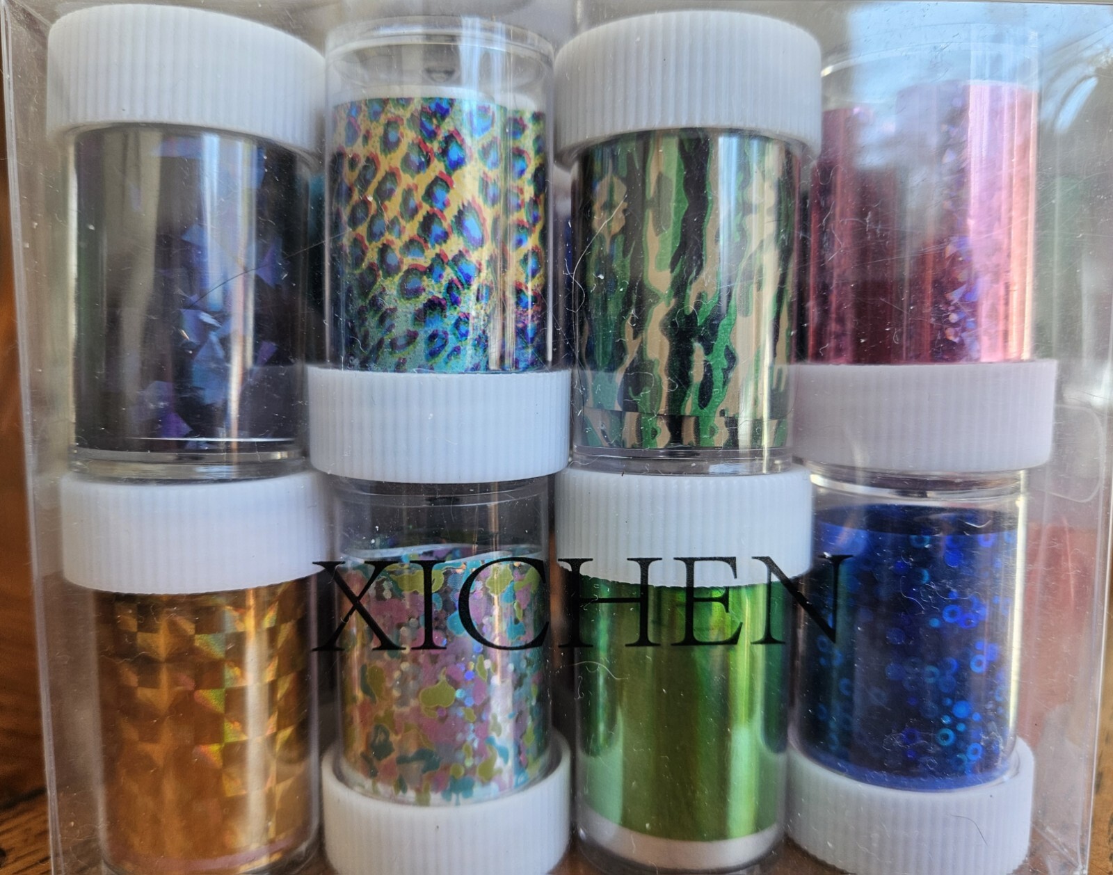 Nail Foil Transfer Tape Art Acrylic Gel Starry Sky Colors Lot 24 4 cm x 100 cm