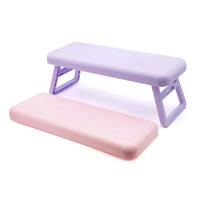Folding Nail Hand Manicure Rest Arm Stand Pillow Cushion Holder Table Desk