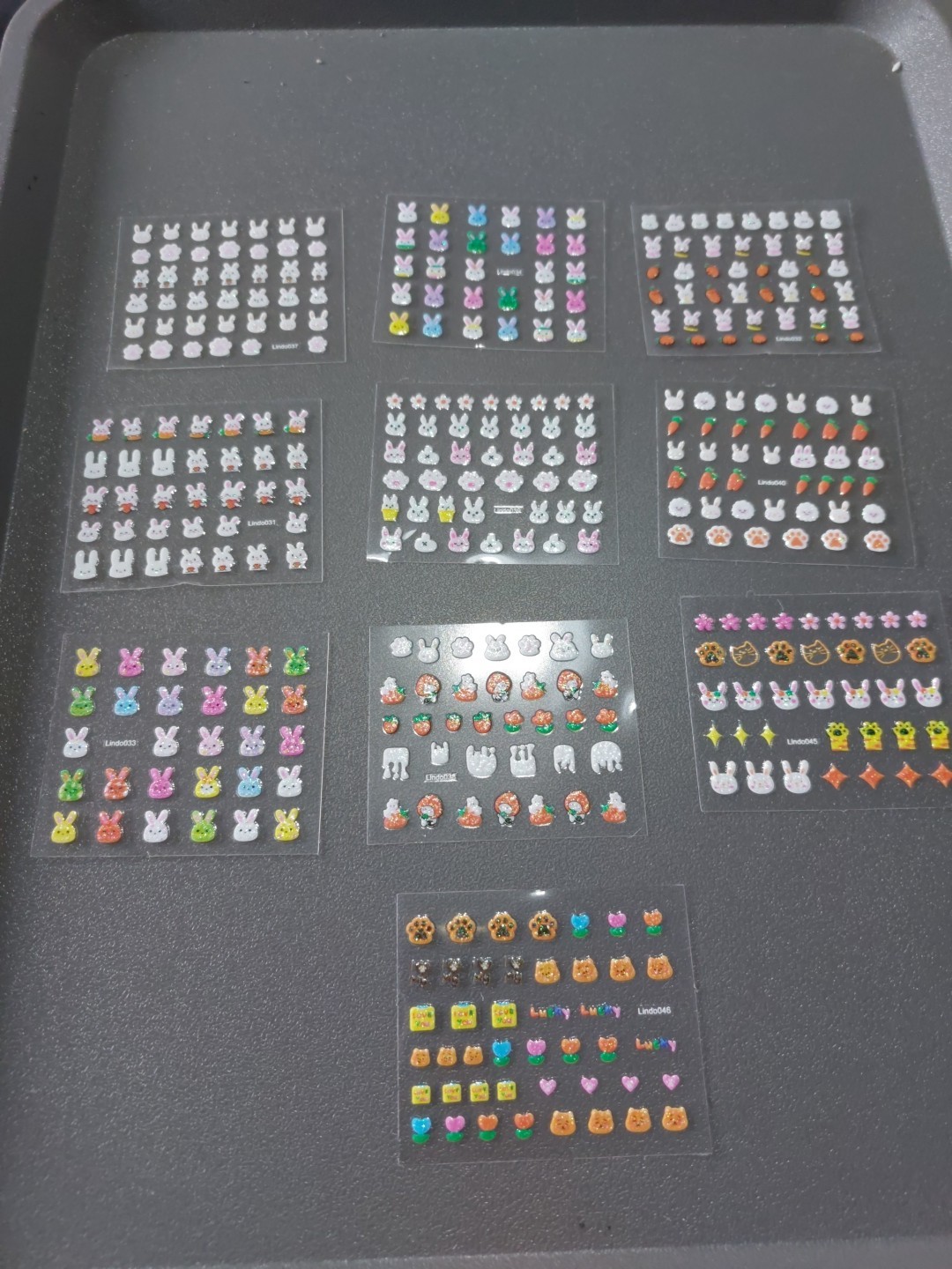 10 Small Sheets Of Nail Art Stickers (D130) New