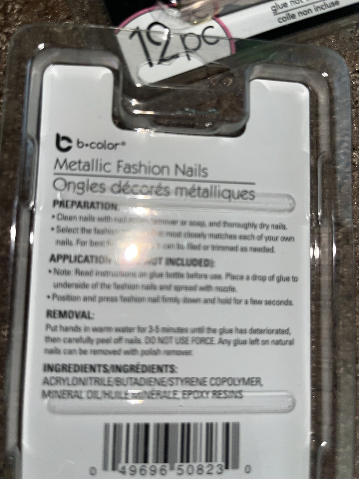 Artificial Nails B-color Multicolor Assorted Glue Not Included 36 Packs Of 12.