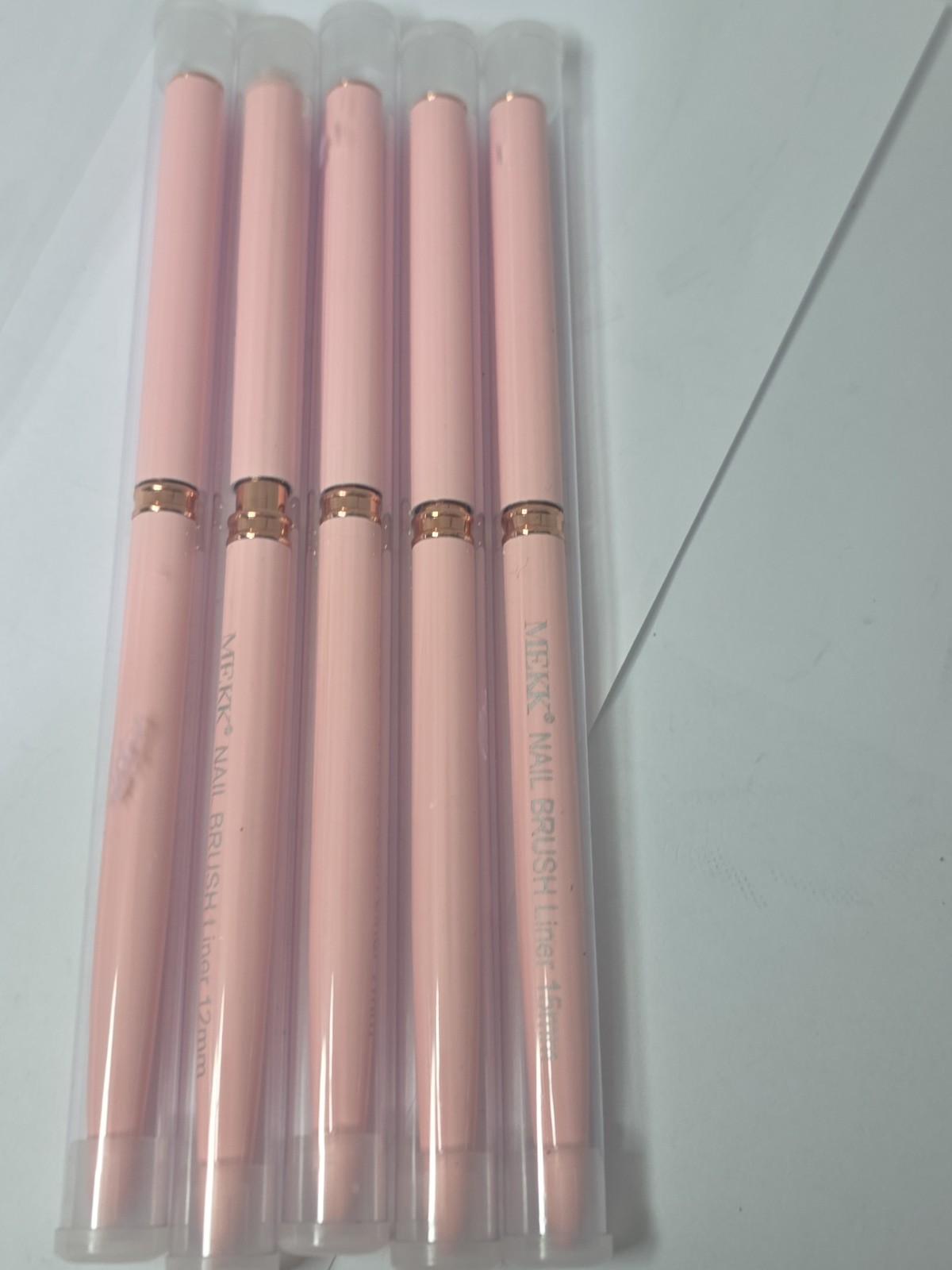 5-Piece Nail Art Brush Set Liner Brushes for Stunning Designs 7,9,12,15,20mm. E