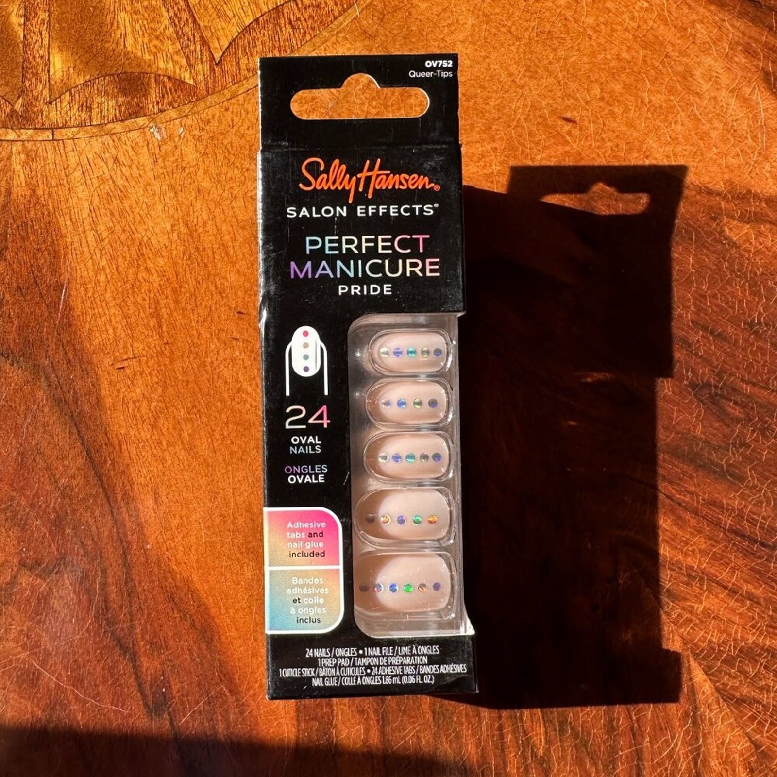 Sally Hansen Salon Effects Perfect Manicure Pride Nails Pink/Iridescent NIB