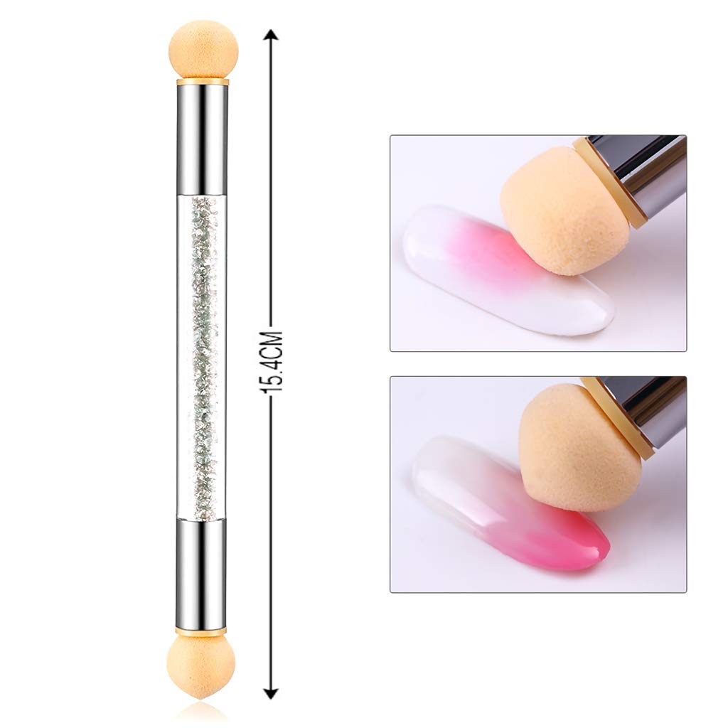 3 Pc Ombre Nail Brush Set Double Head Sponge Pen Nail Gradient Manicure Tools
