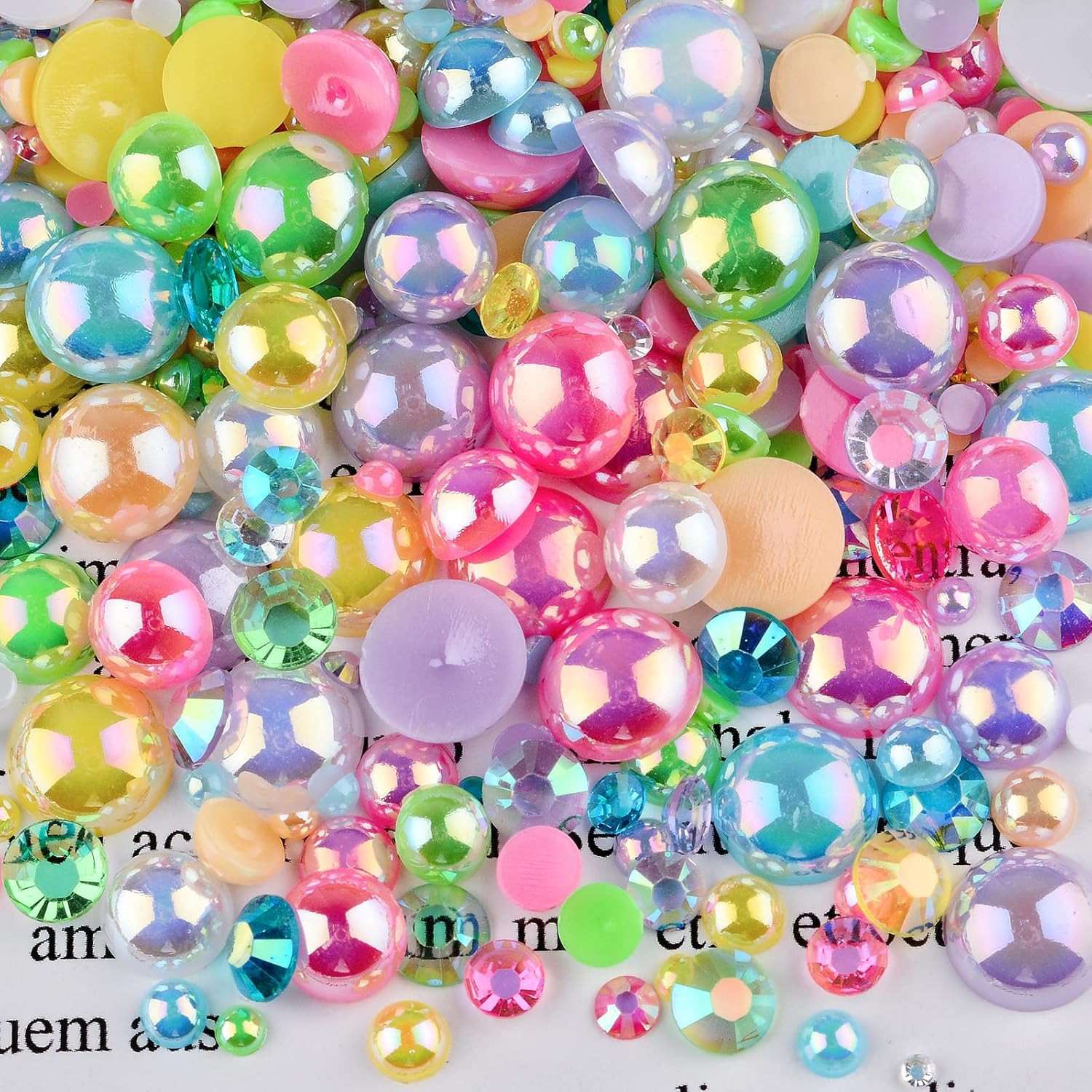 3900+ Pcs Rhinestones and Pearls Kit, 2-10Mm Flatback Gems for Nail Art, Tumb…