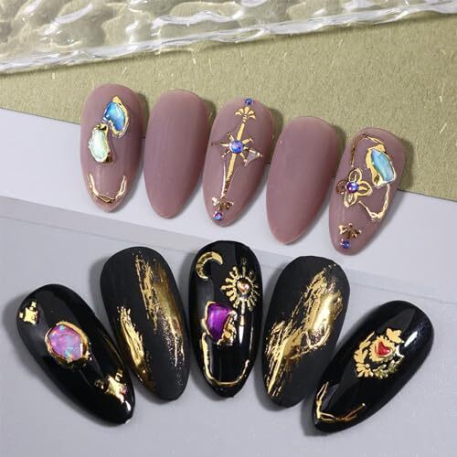 5D Gem Nail Art Sticker Decals Nail Art Rhinestone Self Adhesive Crystal Style2
