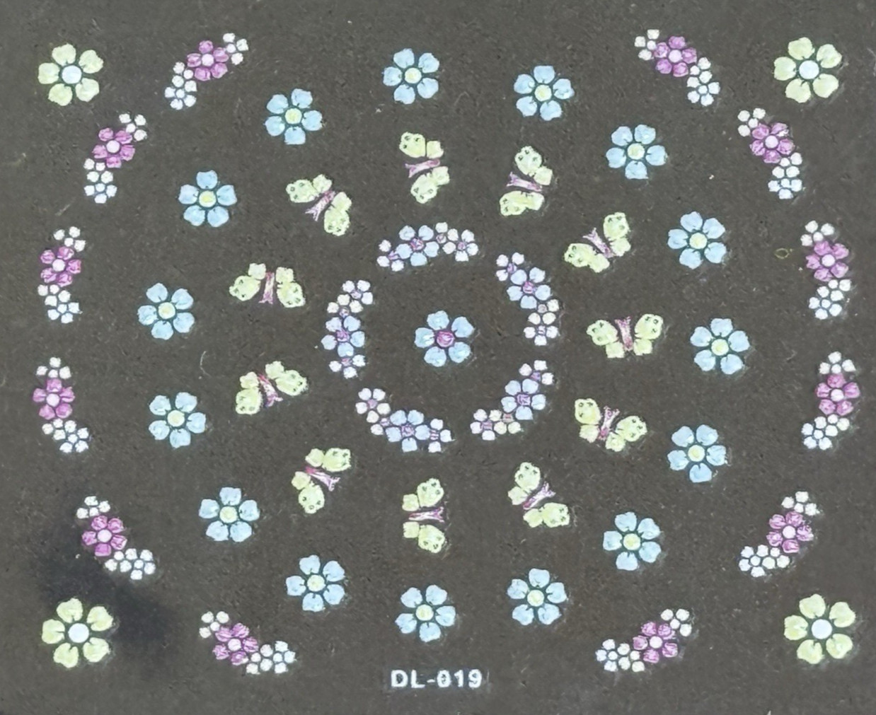 3D Nail Art Mini Flower, Heart, Bows Adhesive Stickers Floral Decals Transfers