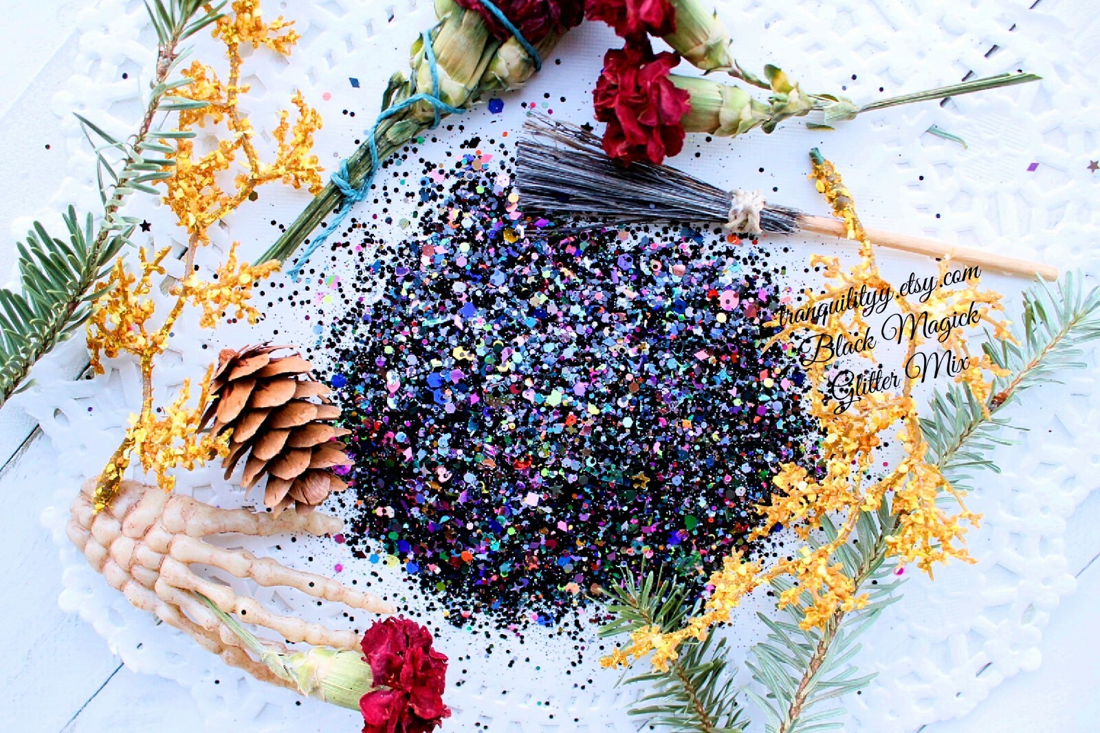 FREE SHIPPING Glitter Mix, Black Magick, Tumblrs, Geode , Resin Art, 2 TEASPOON