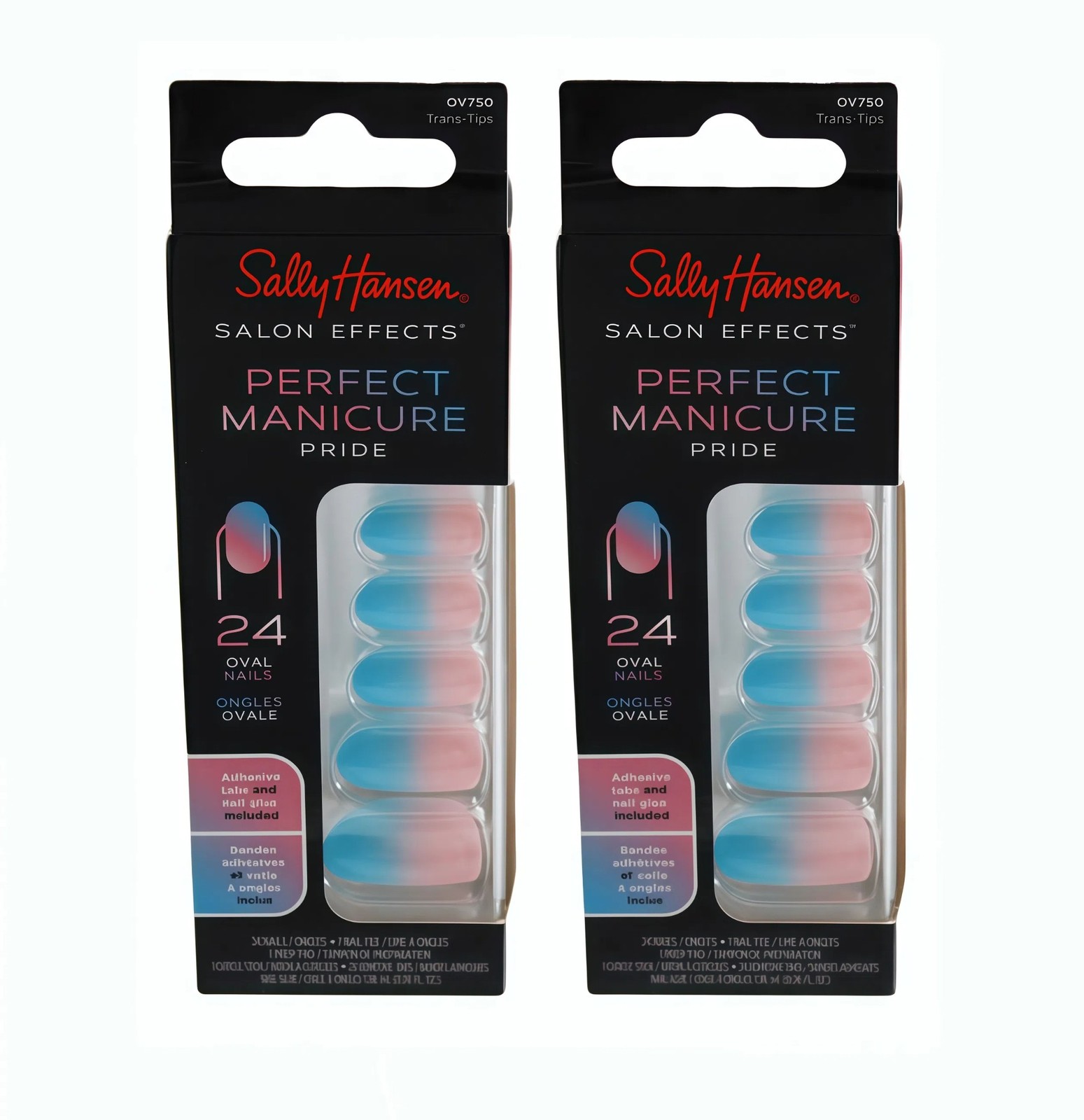 Sally Hansen 2 Pack Salon Effects Perfect Manicure Pride 0V750 Trans Tip