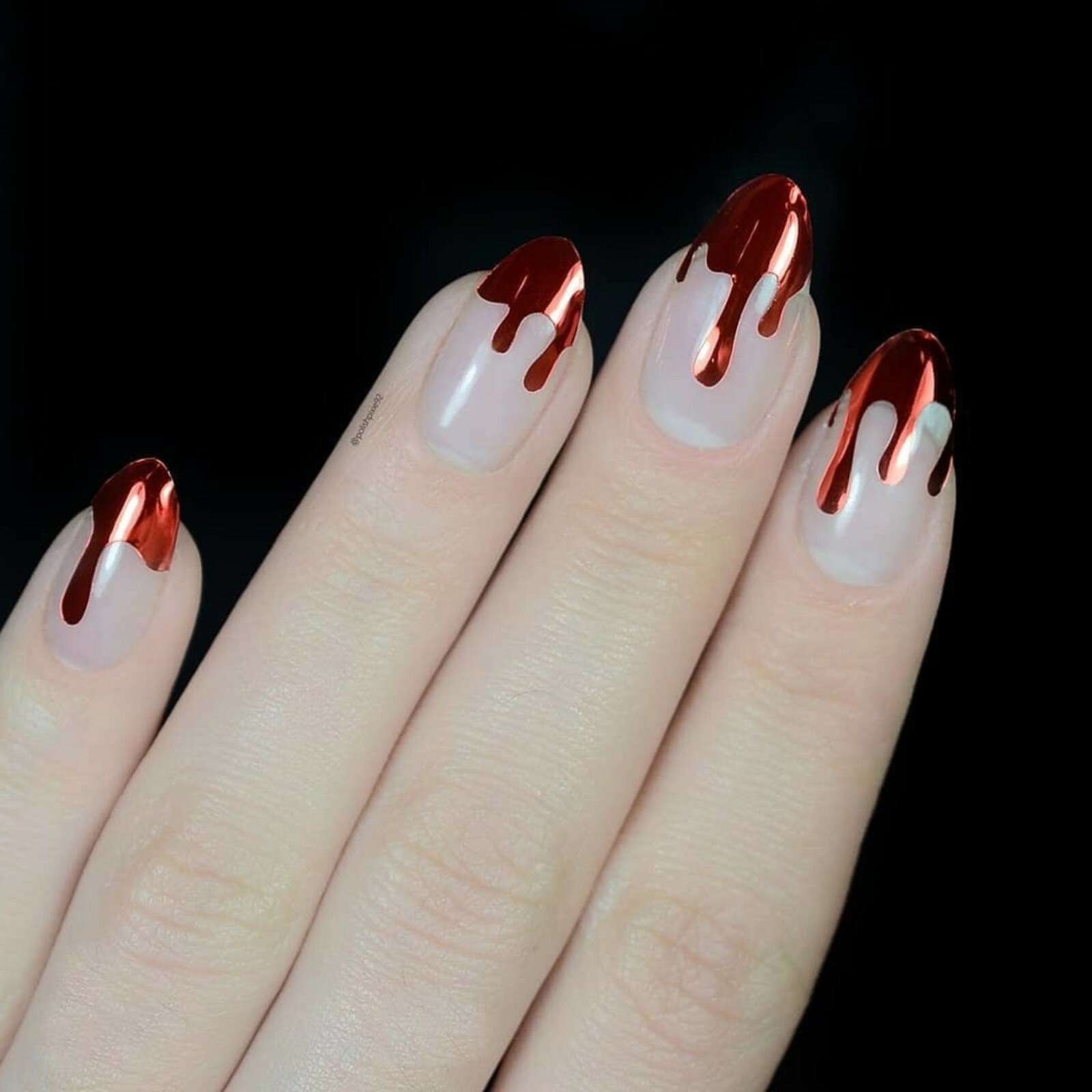 Whats Up Nails – Dripping Flames Stickers (Red) – Daily Charme Collaboration