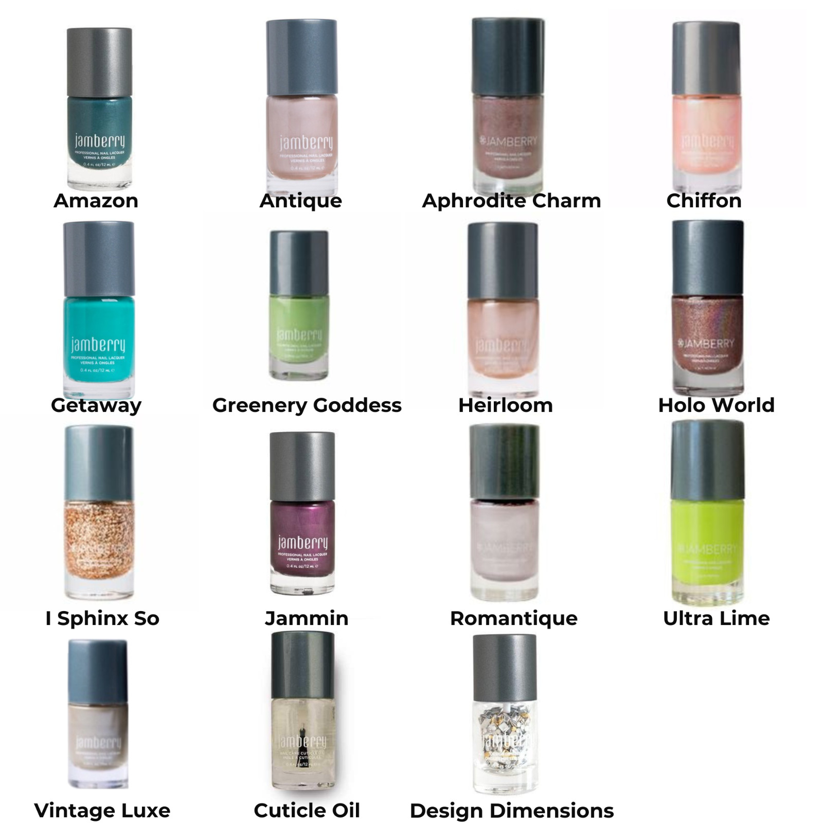 NEW Jamberry Lacquer Nail Polish Vibe Gel Holo Sparkle Shimmer Cuticle Oil