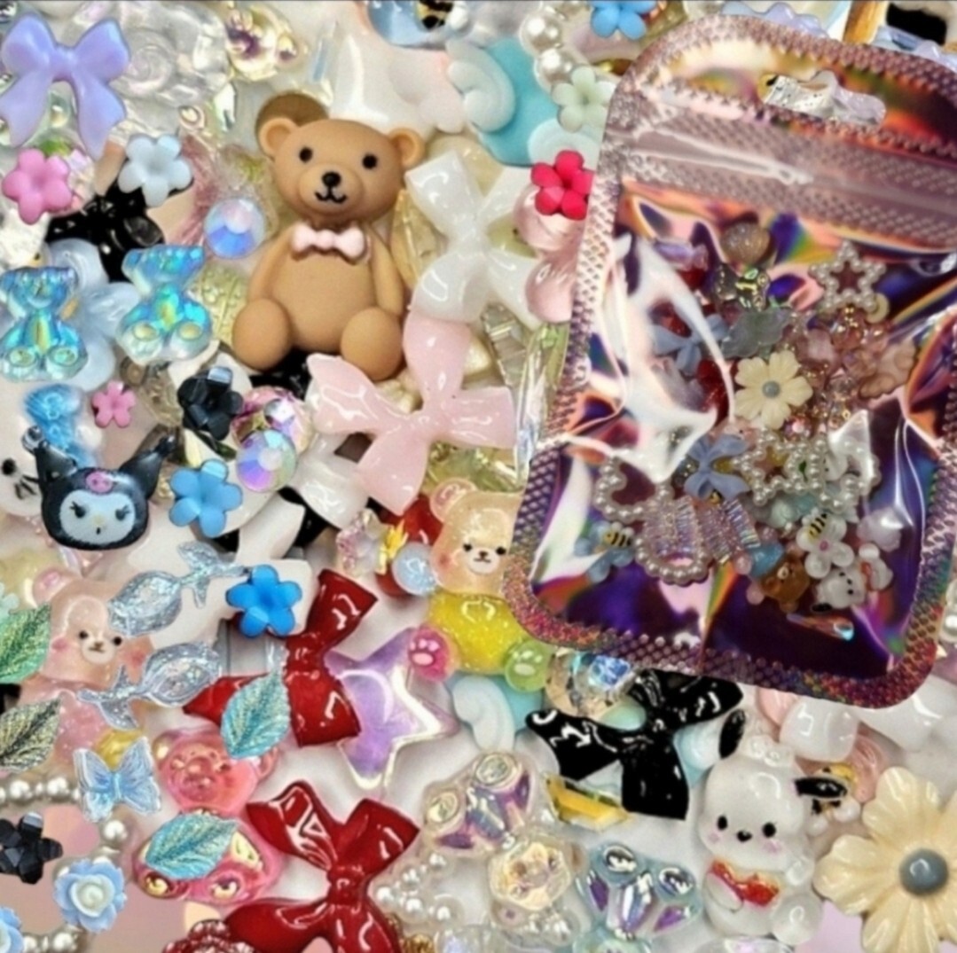 30 pcs Nail Charms 3D DIY Arts and Crafts