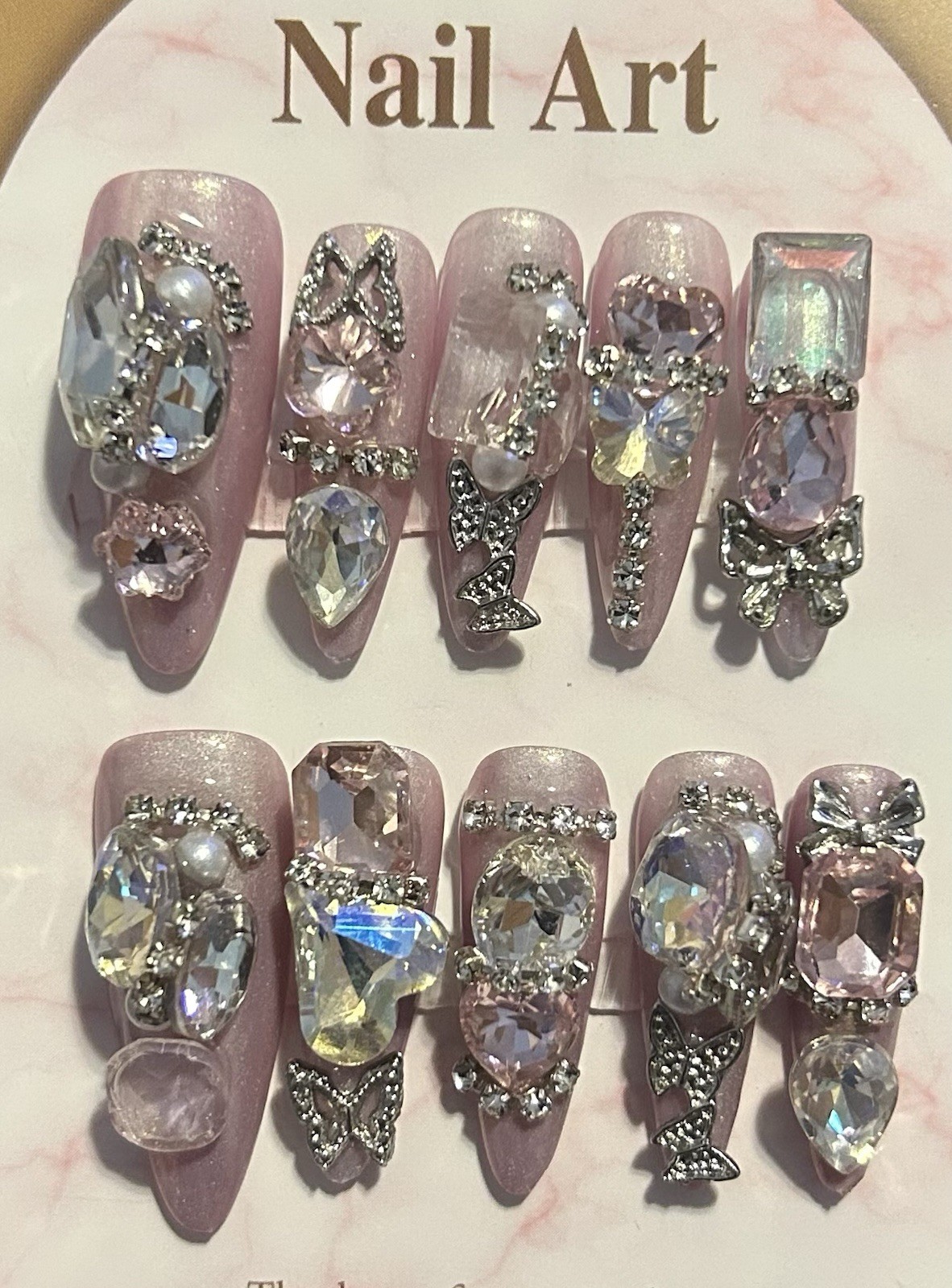 Bling Acrylic Press On Nails
