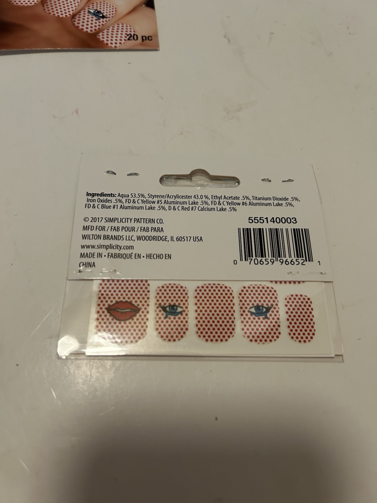 Simplicity Nail Tattoos; Lot Of 4 Packages. NEW.