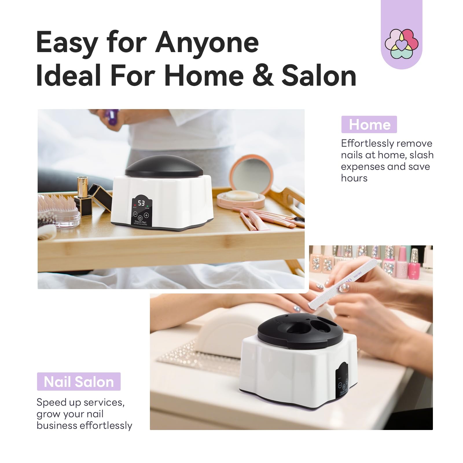 SAVILAND Nail Soaking Bowl: Bowl & Acetone Polish Black