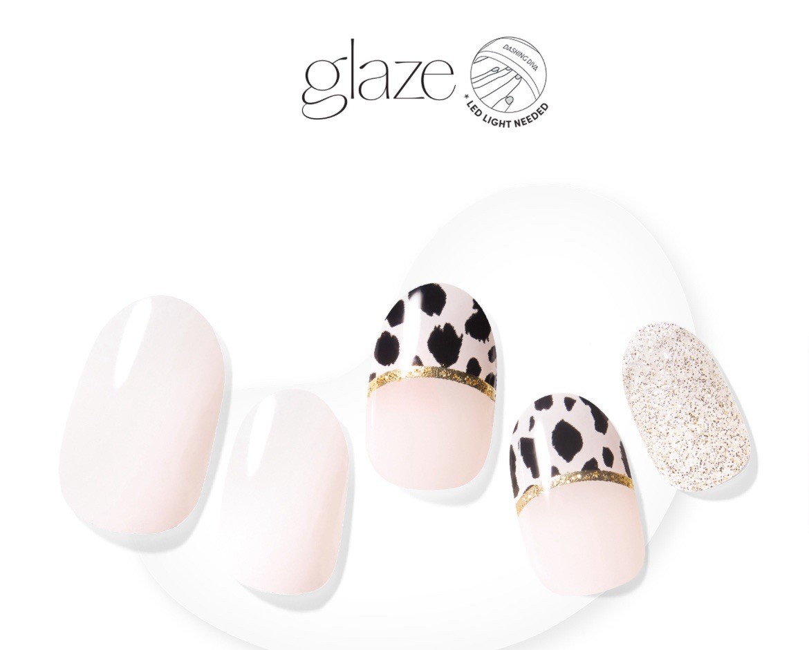 3 Pack Dashing Diva Glaze Semi-Cured Gel Nail Strips Lot of 3 32 Count in Each