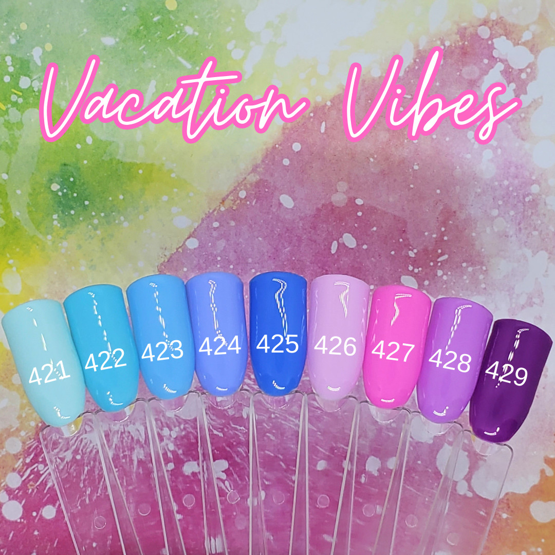 #425 Blue Press On Nails | Handmade | Hard Gel Glue On Nails