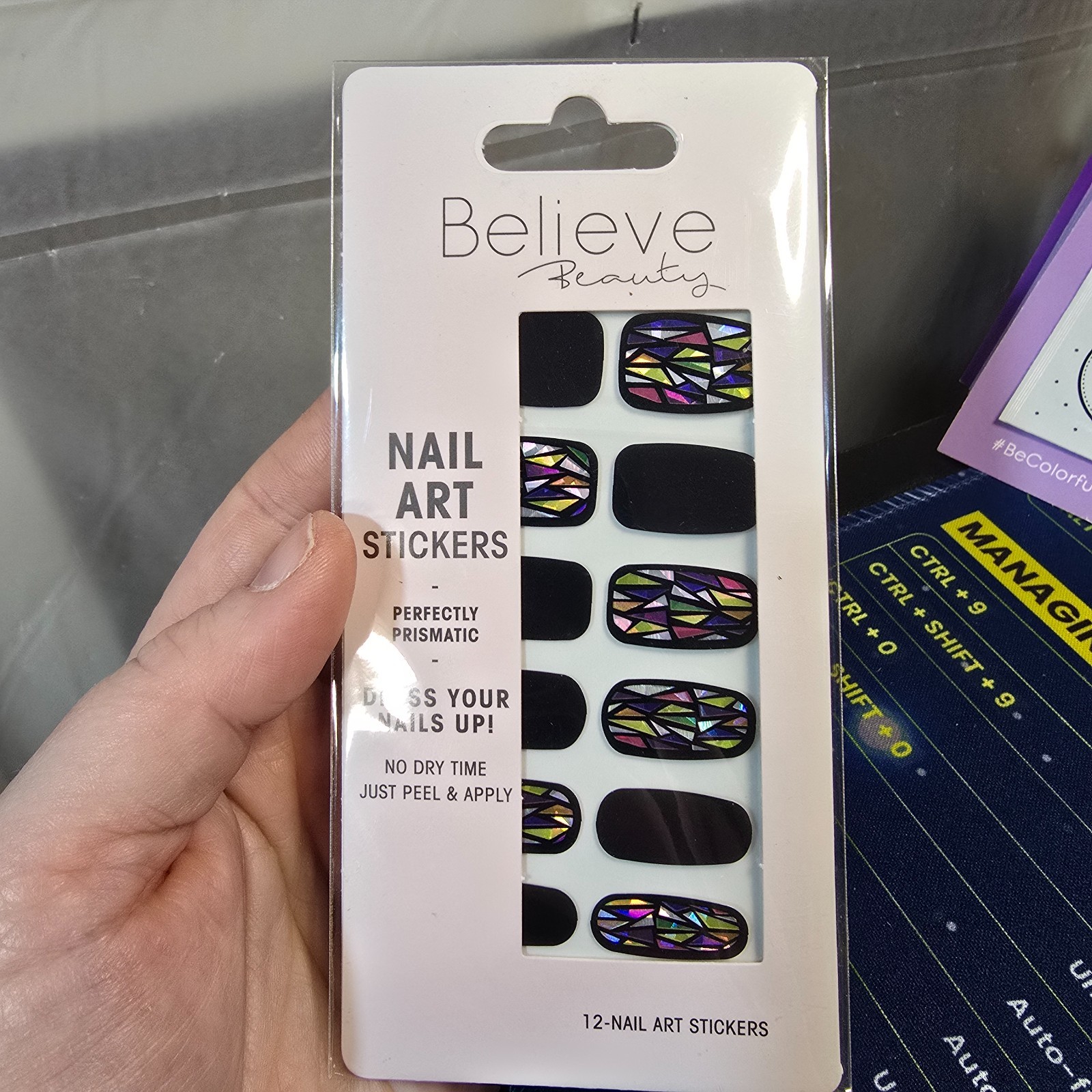 Believe Beauty Nail Art Stickers 12ct Packs New Sealed You Choose Style