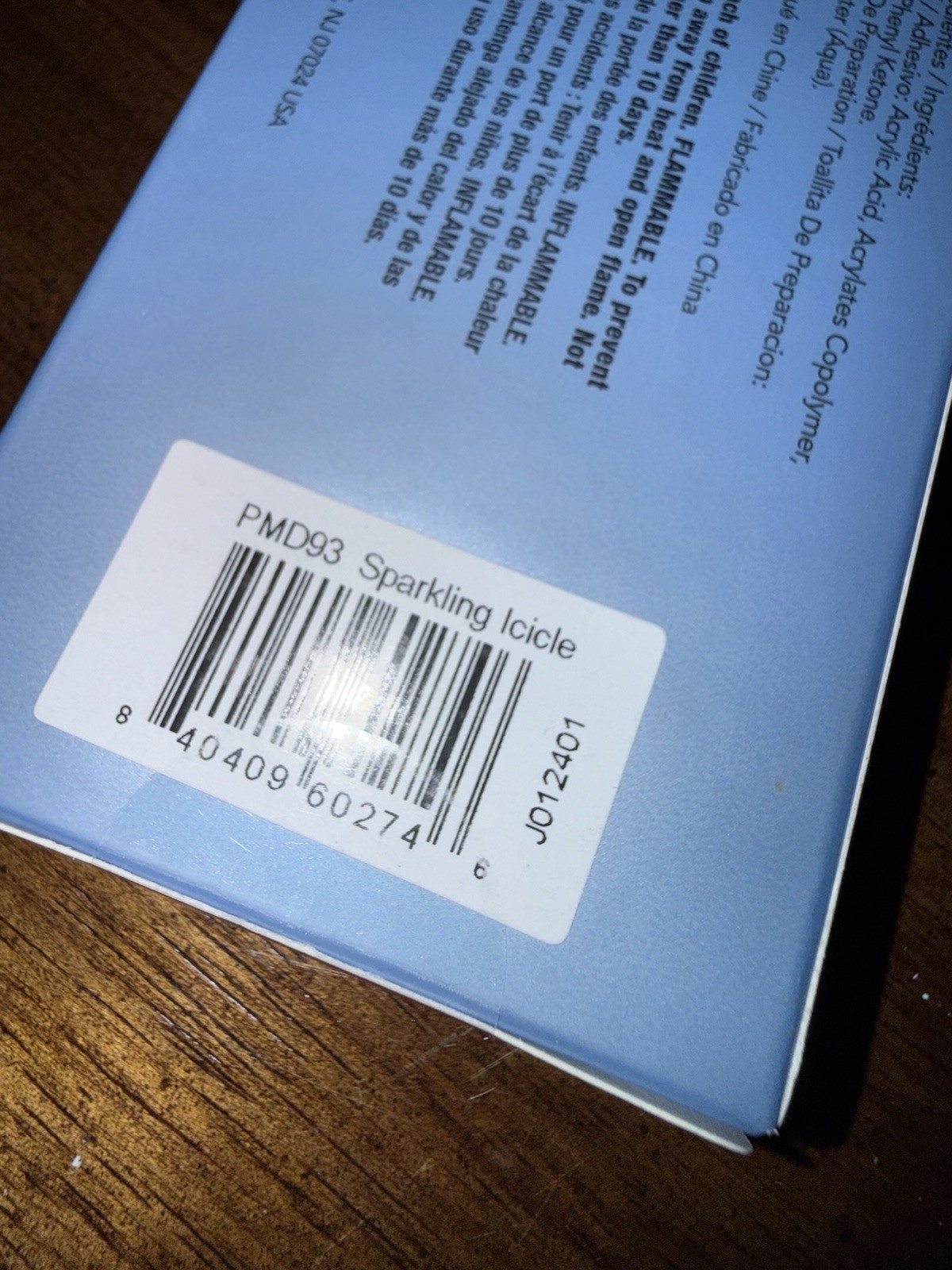 New Kleo Kolor Press-On Gel Nails – Long Almond Sparkling Icicle