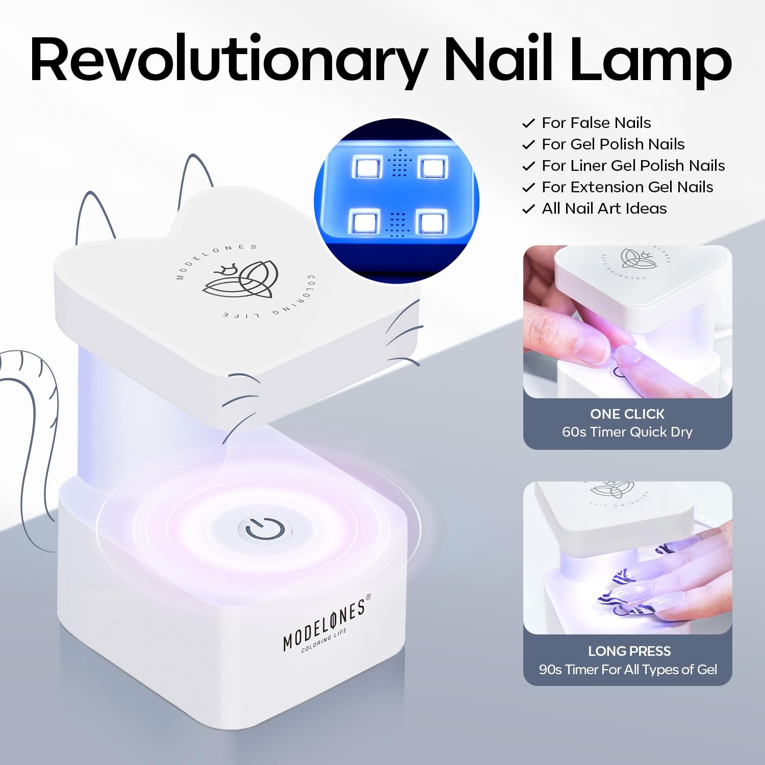 X Nail Gel Kit Medium Coffin, Upgrade 510Pcs Fake Nails, 9-in-One Glue Prep D…