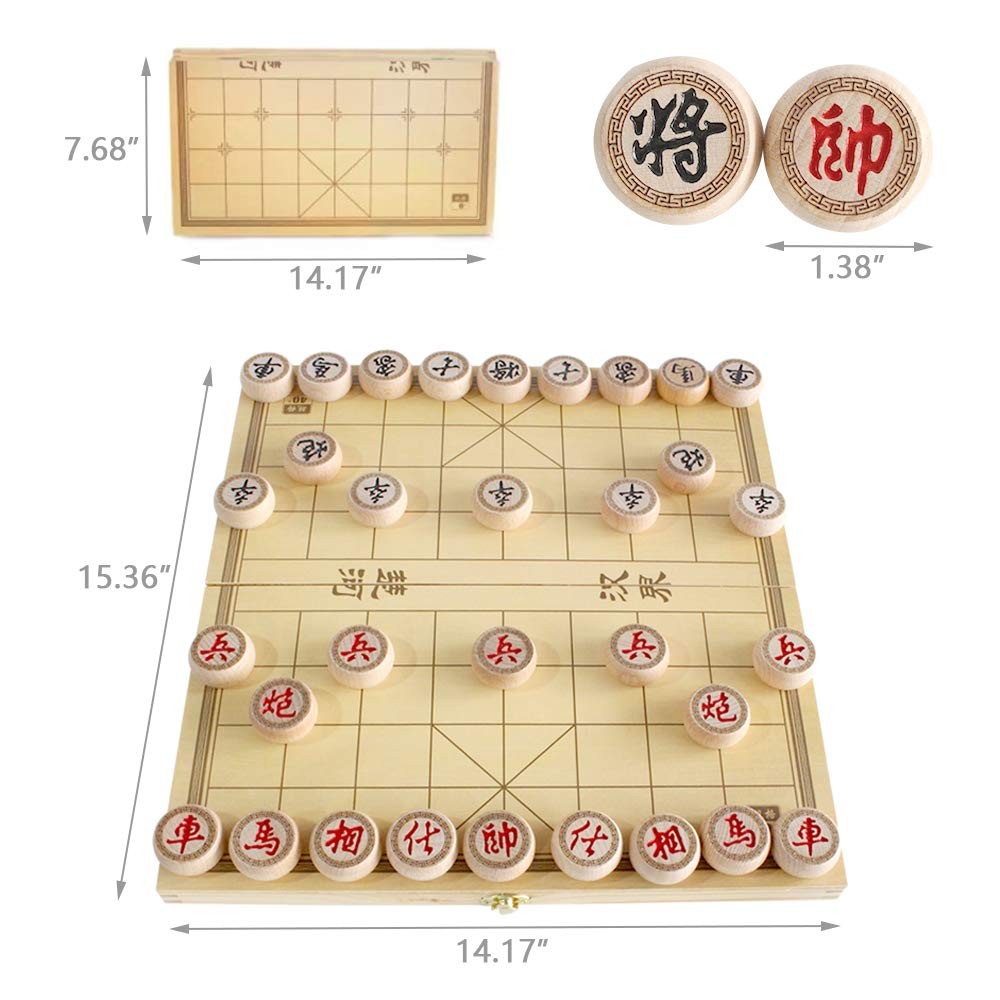 Luoyer 14 Inch Wooden Foldable Chinese 14.1 inches x 15.3 x 0.7