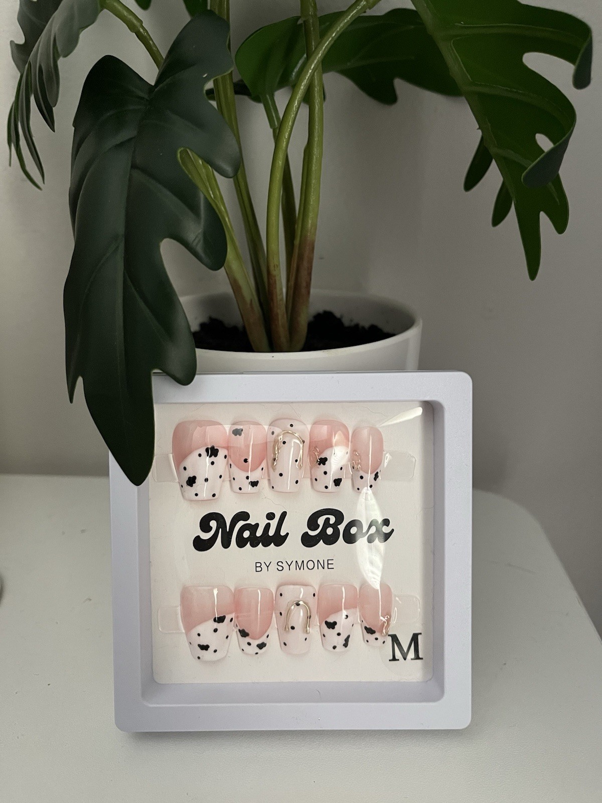 “Cow Print” Press On Nails Handmade