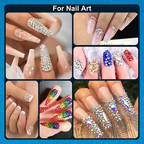 Nail Art Rhinestone Glue 15ml Rhinestone Glue + Mixed Color Crysta + AB&Clear